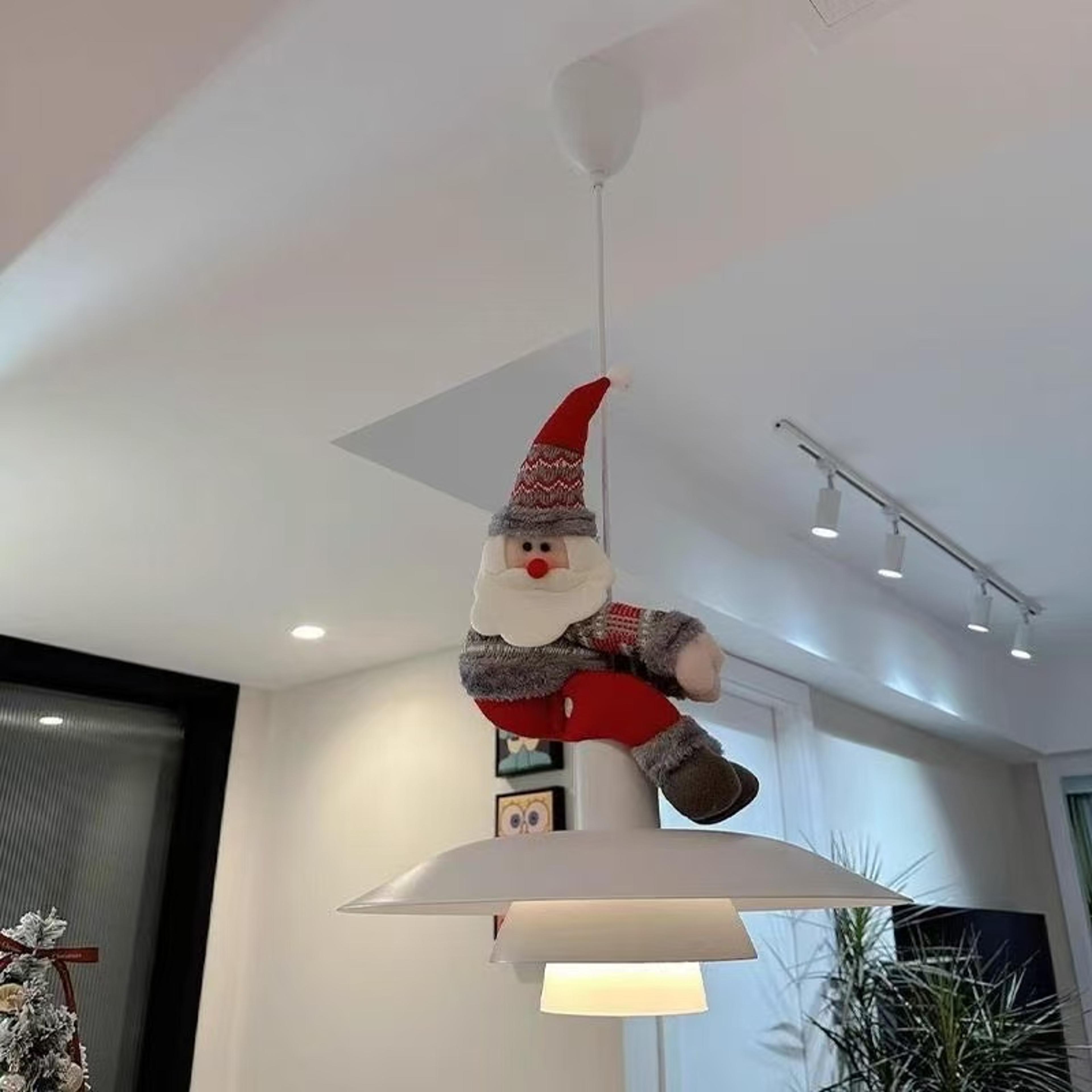 cute santa claus curtain buckle, christmas pendant, chandelier decoration for holiday gift decoration
