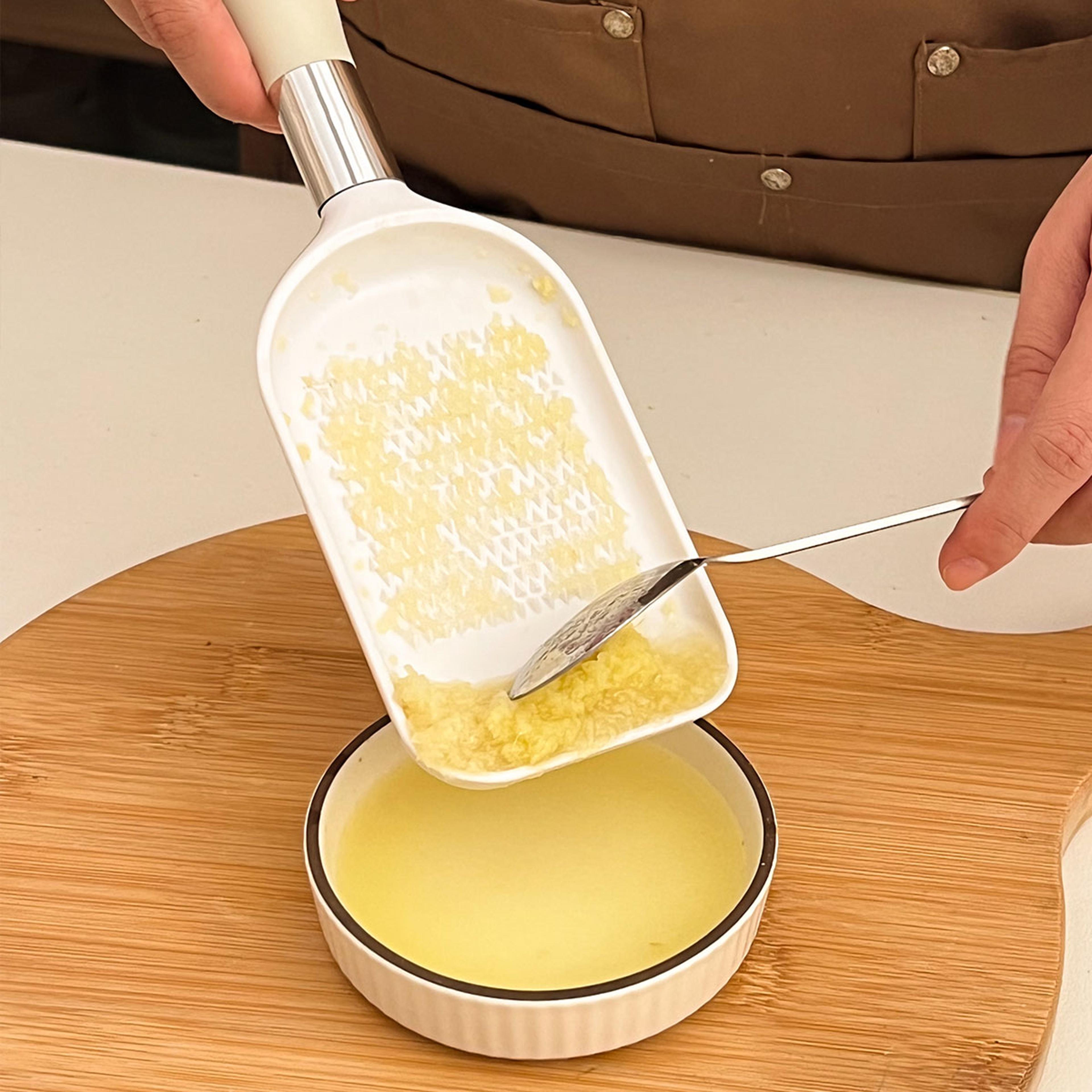 Garlic Masher Handheld Chopper Kitchen Tool Ginger Grater Fruit Vegetable Grinding Multi Functional 3