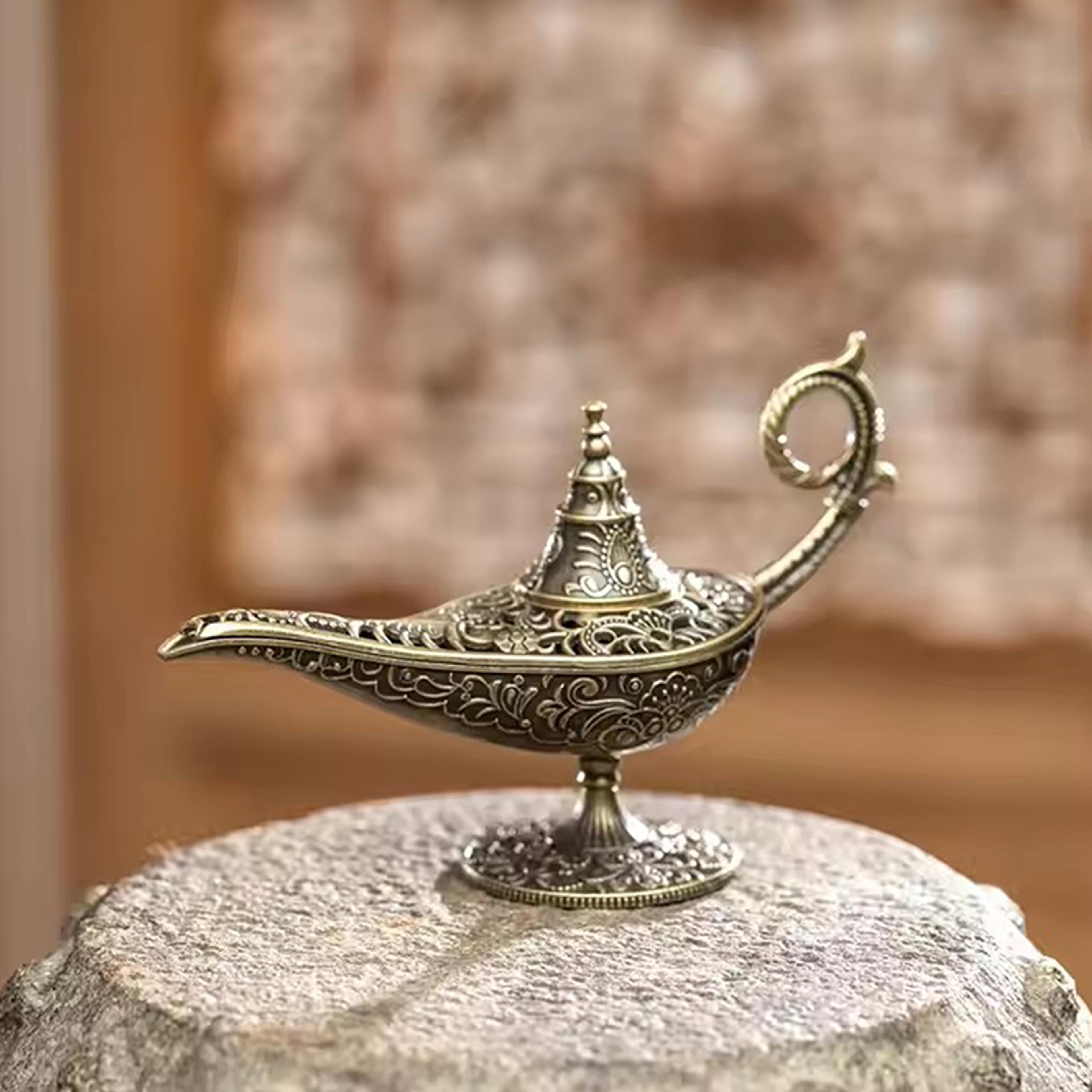 vintage metal incense burner, antique style lamp scented candle holder, ideal home decor gift