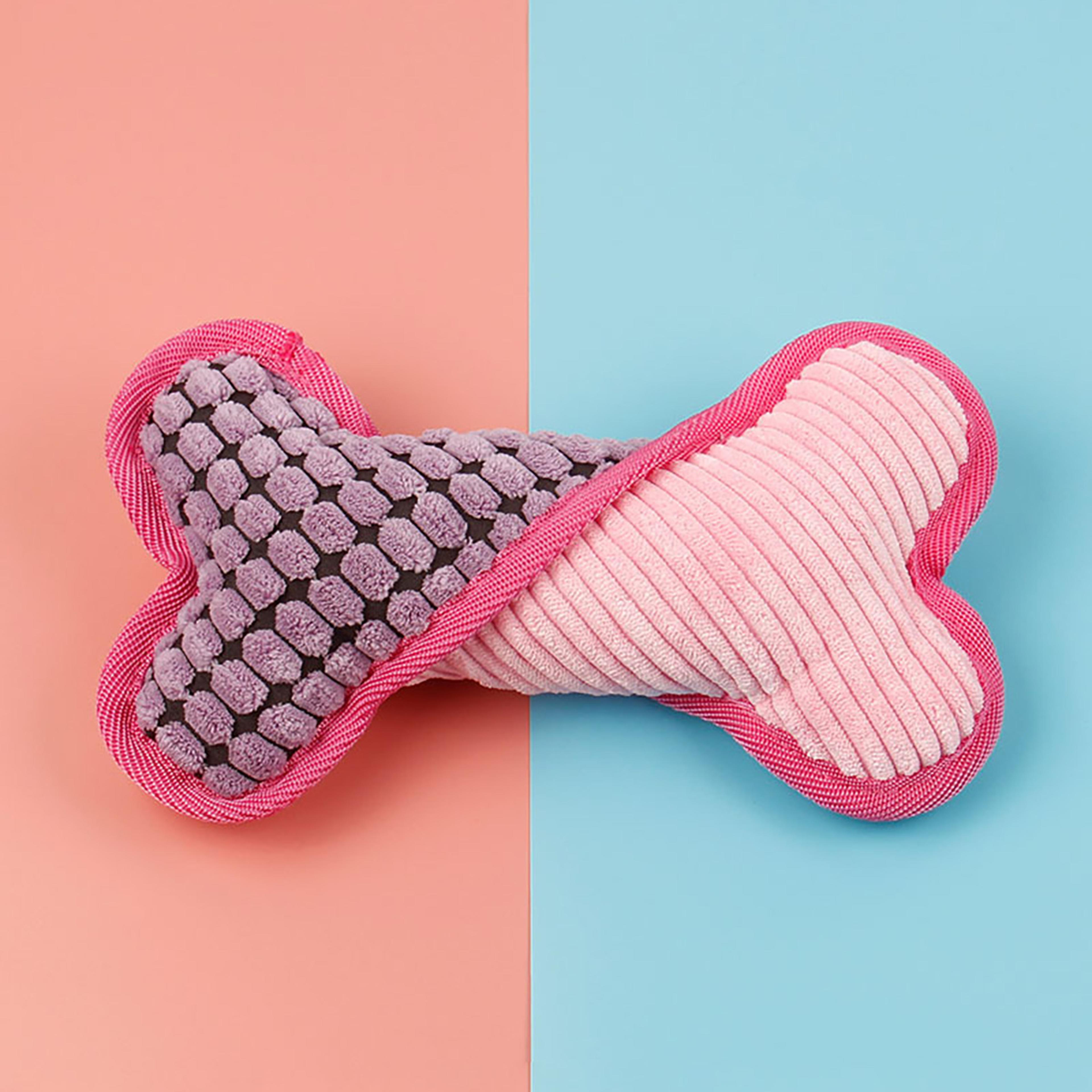 Stuffed Plush Chew Toys For Dogs Squeaky Bones Toy Puppy Birthday Gifts 5