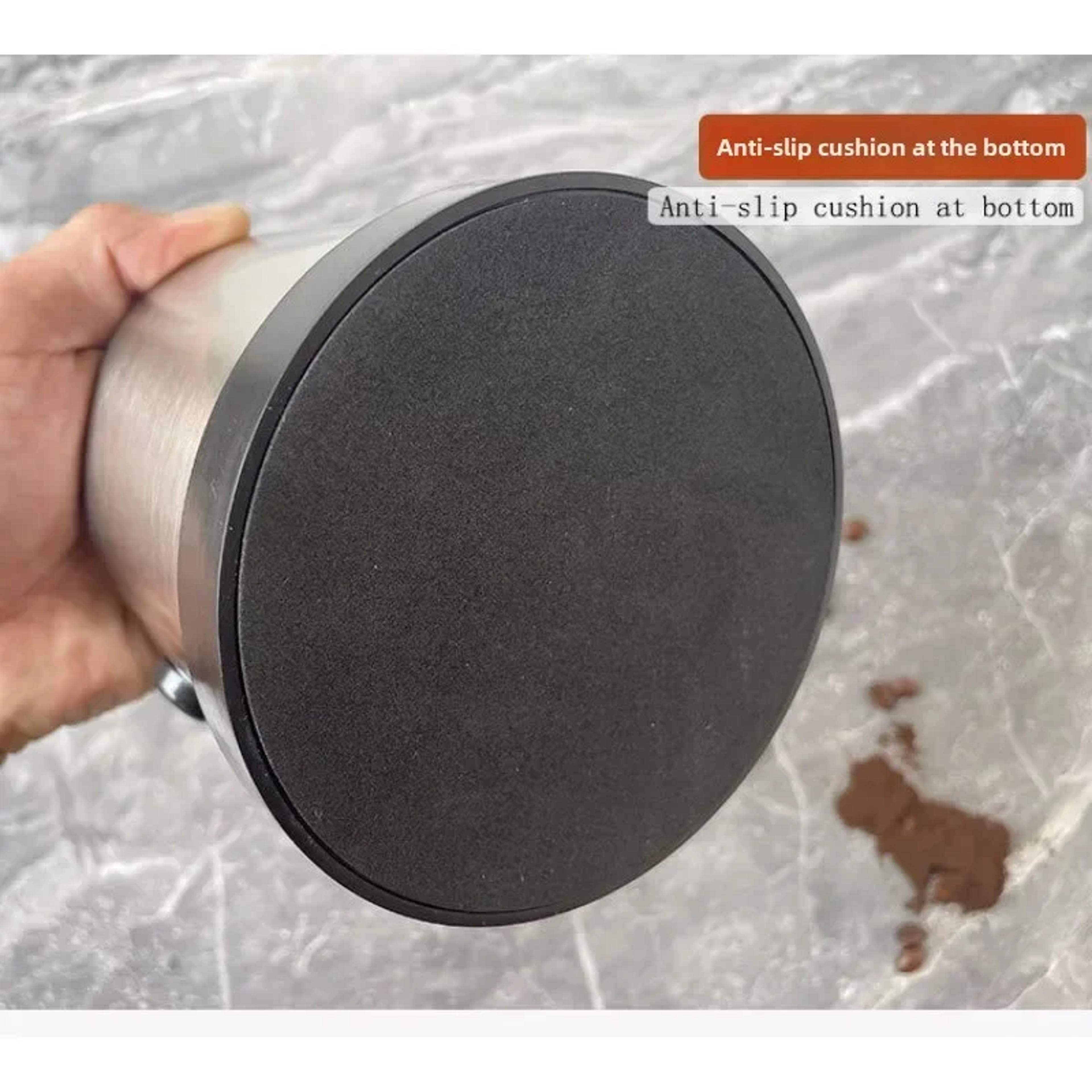 Espresso Coffee Knock Box With NonSlip Rubber Ring Durable Stainless Steel Ground Bin For Effortles 4