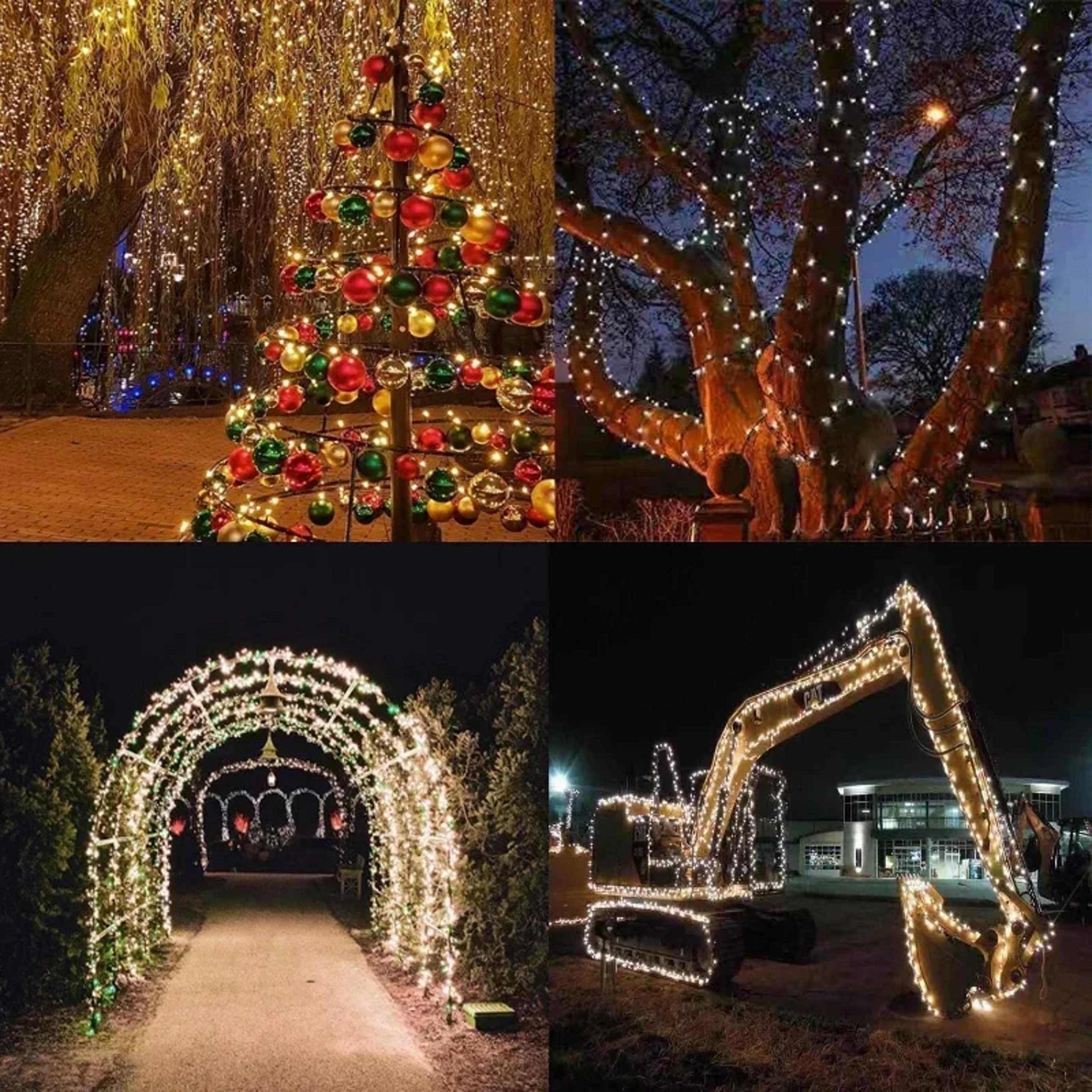 twinkle fairy lights for xmas, solar powered led garden decoration