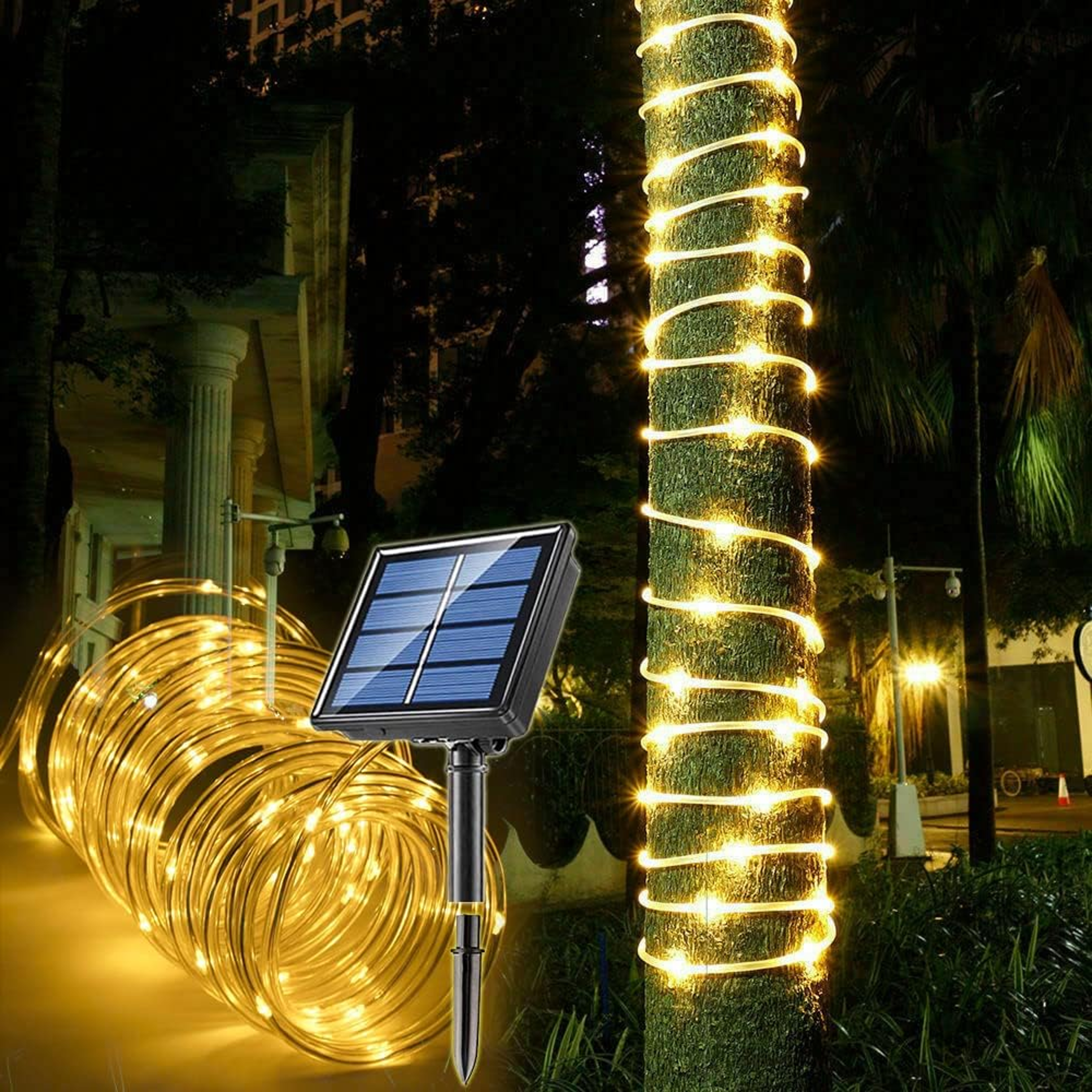 Outdoor Solar Tube Lights Multicolor 8 Modes For Garden Patio Tree Decoration 5