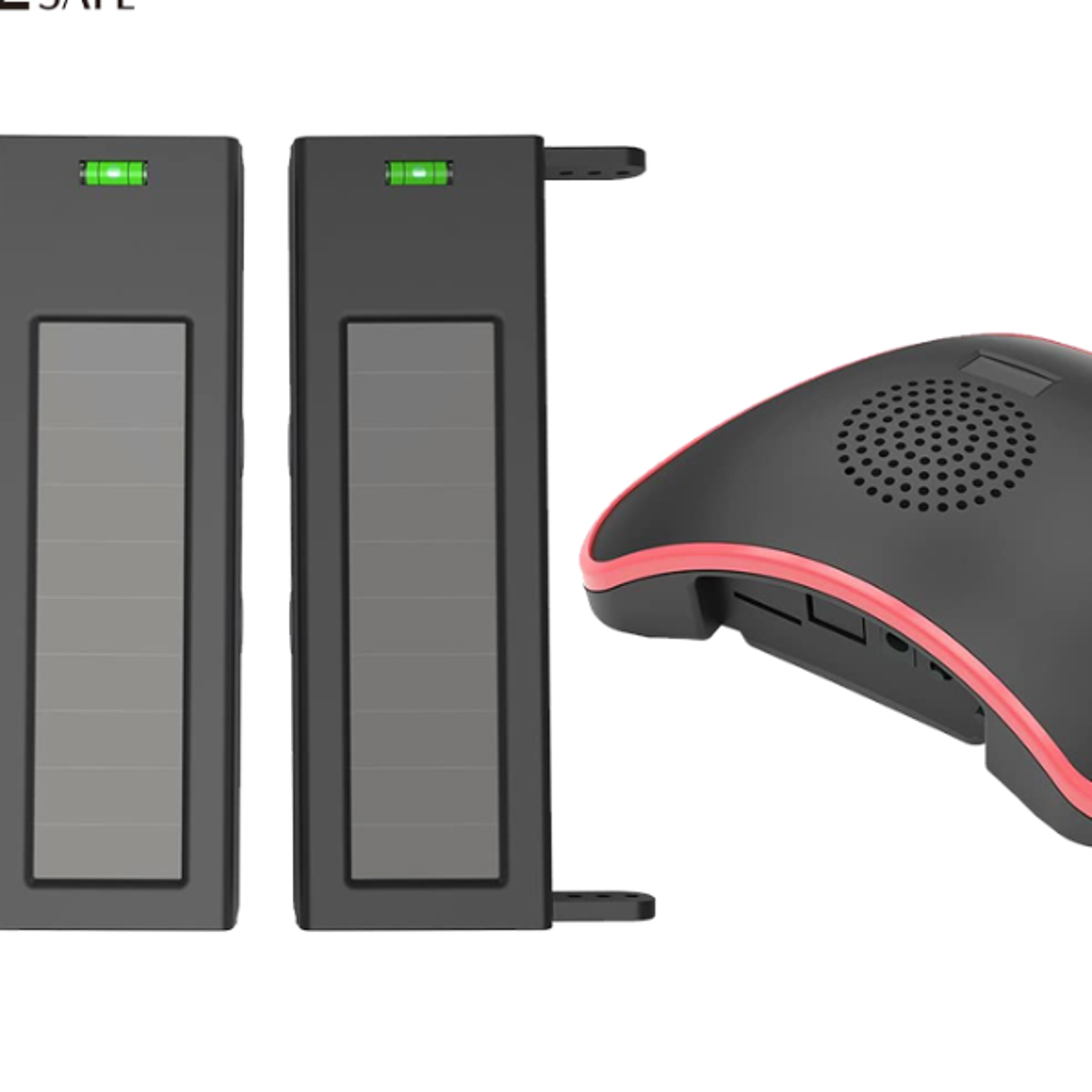 solar wireless security system, wireless range, several meters sensor range, diy home security alerts