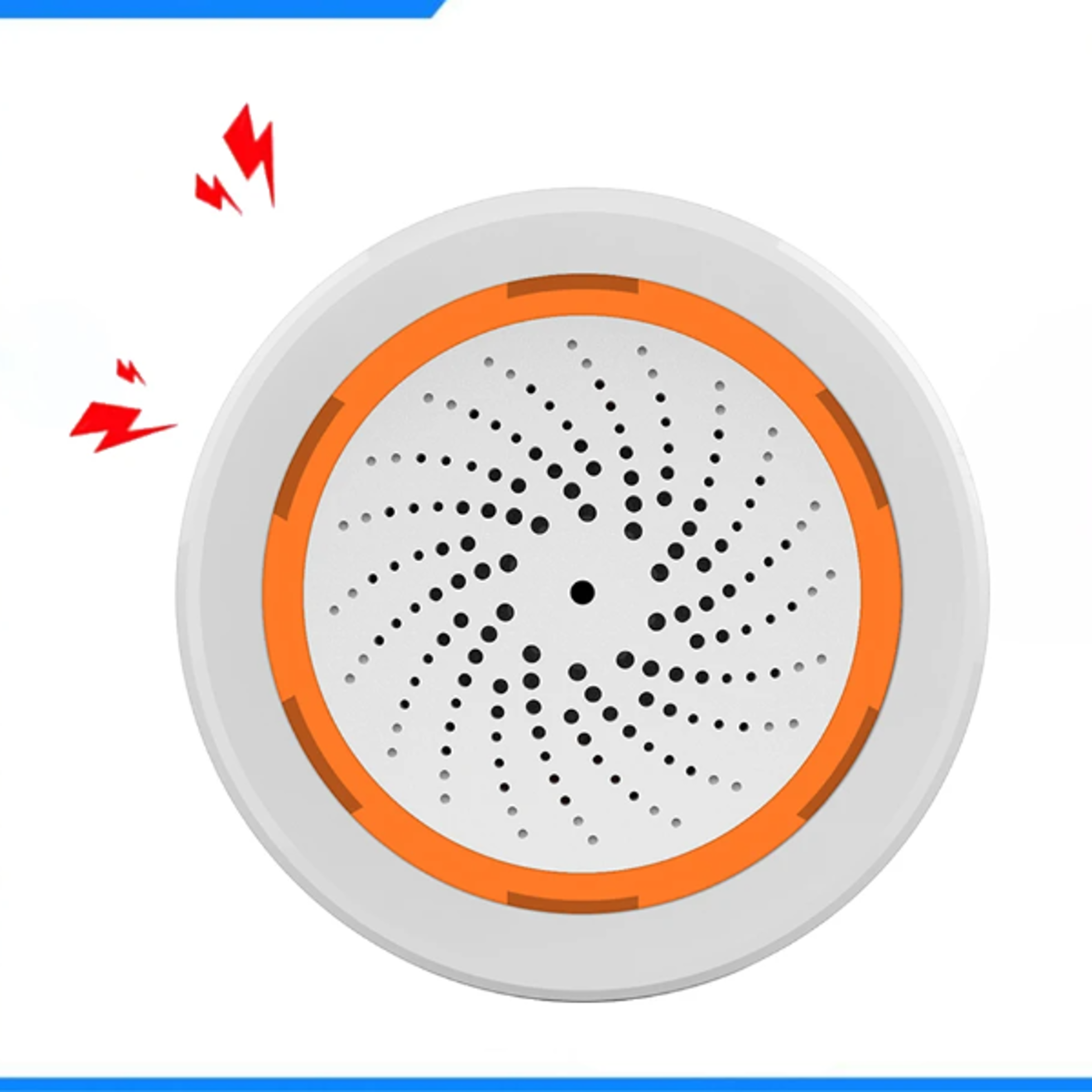 smart siren alarm, loud sound & light, home security