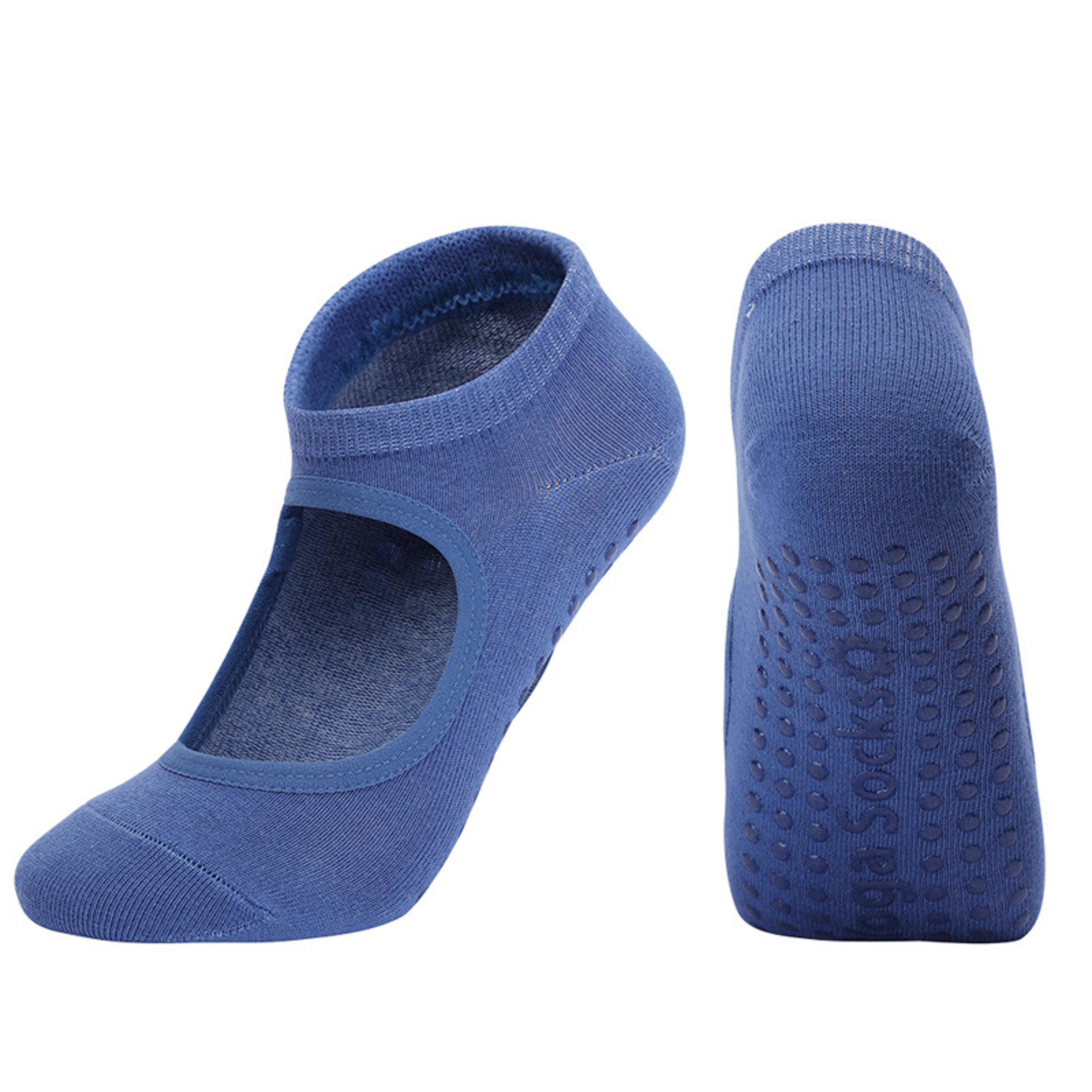 Silicone AntiSlip Backless Yoga Socks Women Pilate Socks Indoor Dance Ballet Fitness Sports Socks F 3