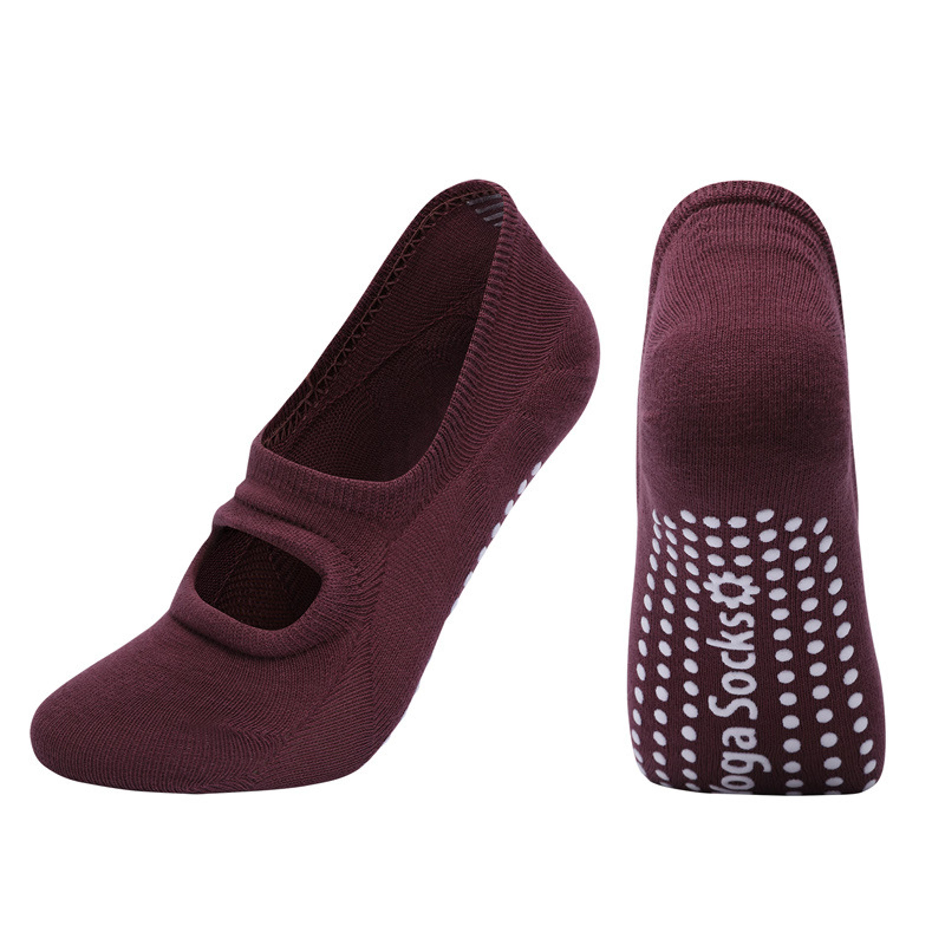 Silicone AntiSlip Backless Yoga Socks Women Pilate Socks Indoor Dance Ballet Fitness Sports Socks F 4