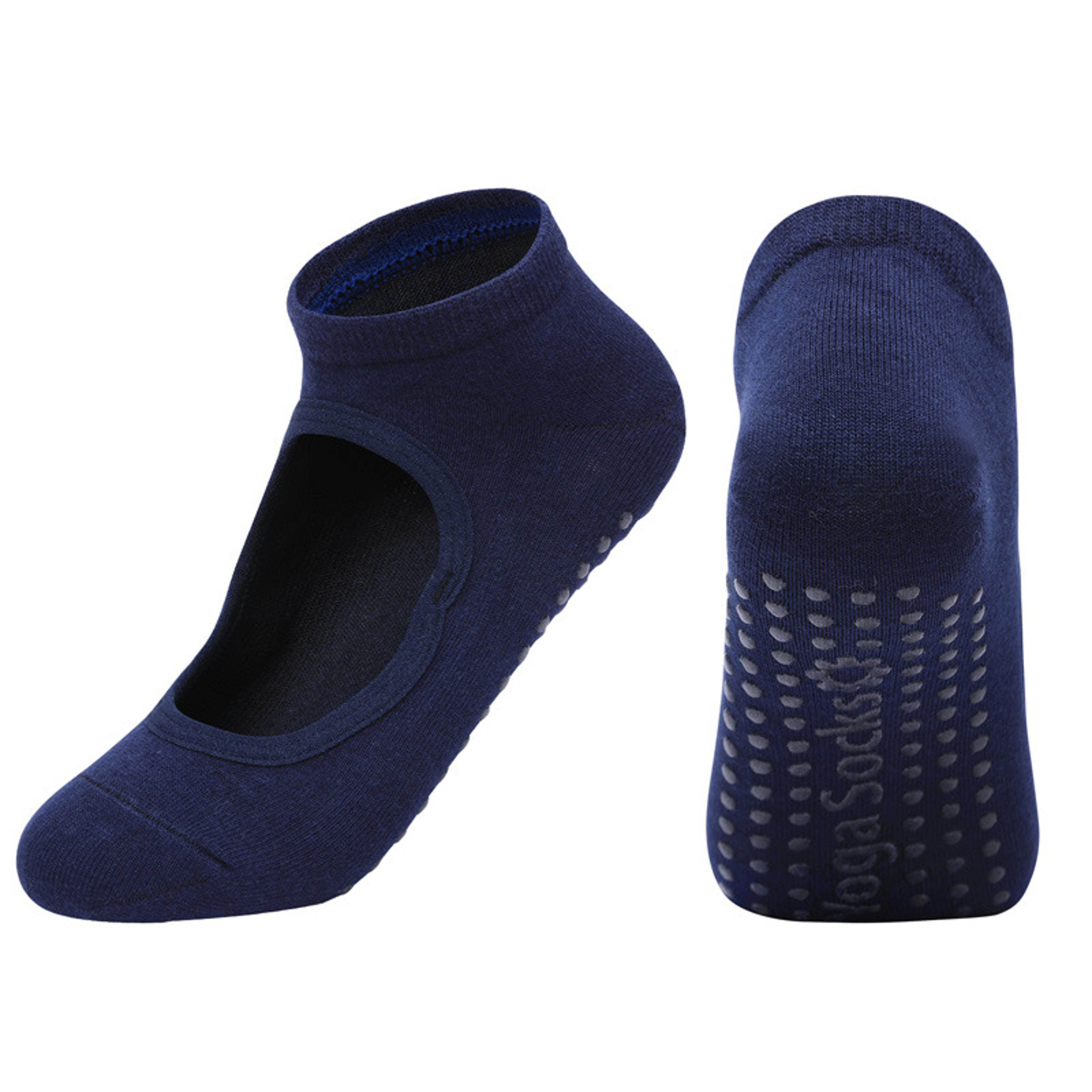 Silicone AntiSlip Backless Yoga Socks Women Pilate Socks Indoor Dance Ballet Fitness Sports Socks F 8