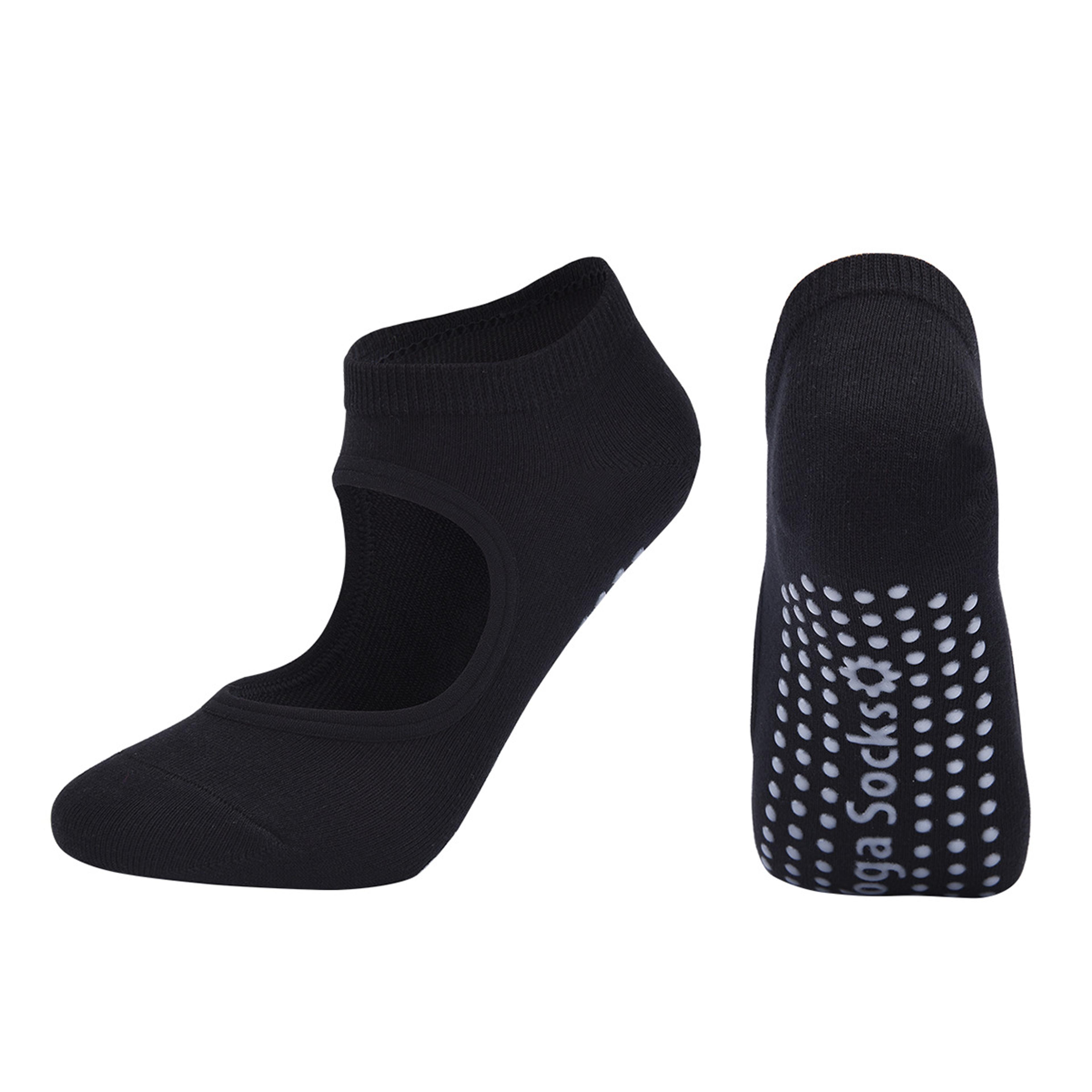 Silicone AntiSlip Backless Yoga Socks Women Pilate Socks Indoor Dance Ballet Fitness Sports Socks F 11