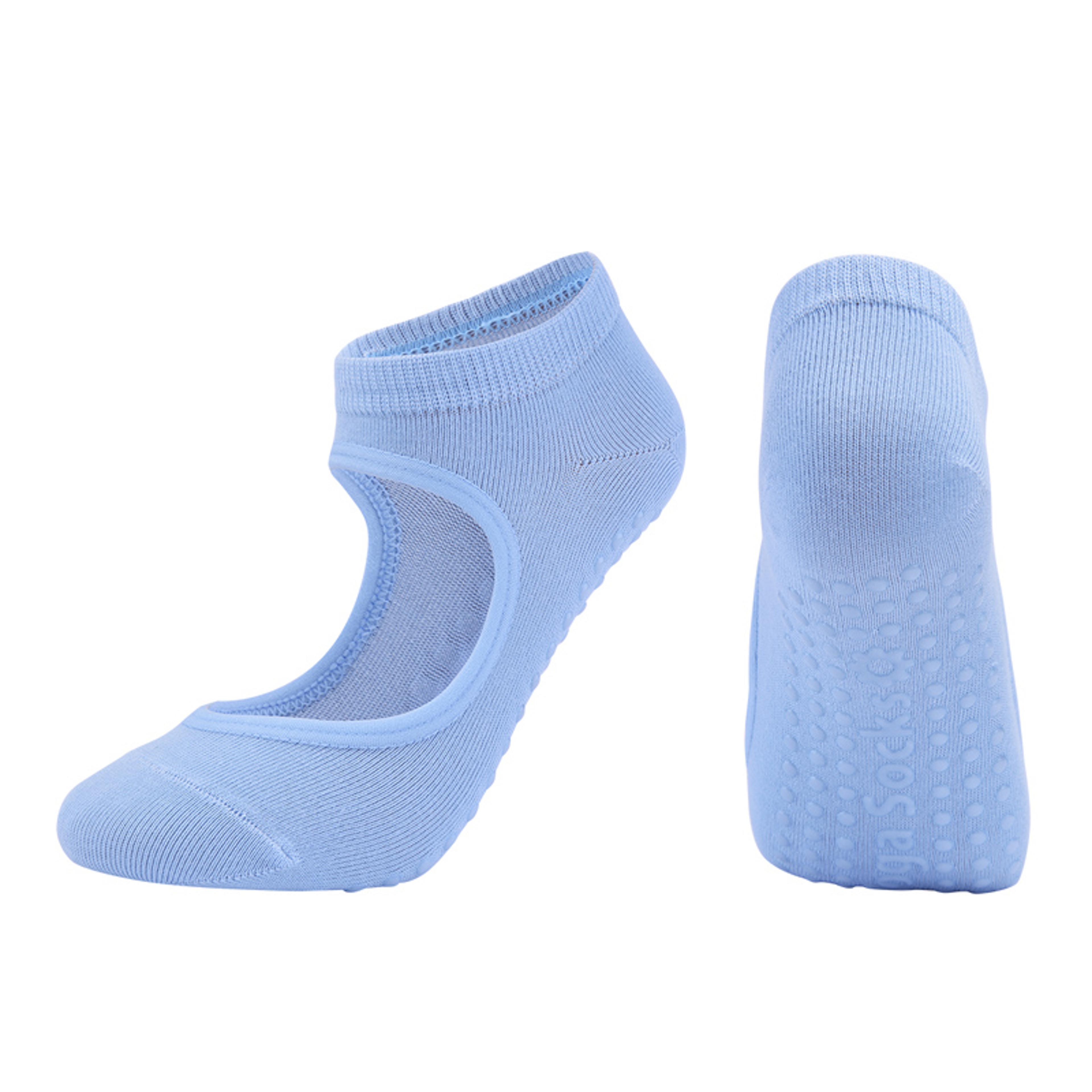 AntiSlip Breathable Pilates Socks For Women Backless Yoga Socks Customized Ankle Ballet Dance Sport 9