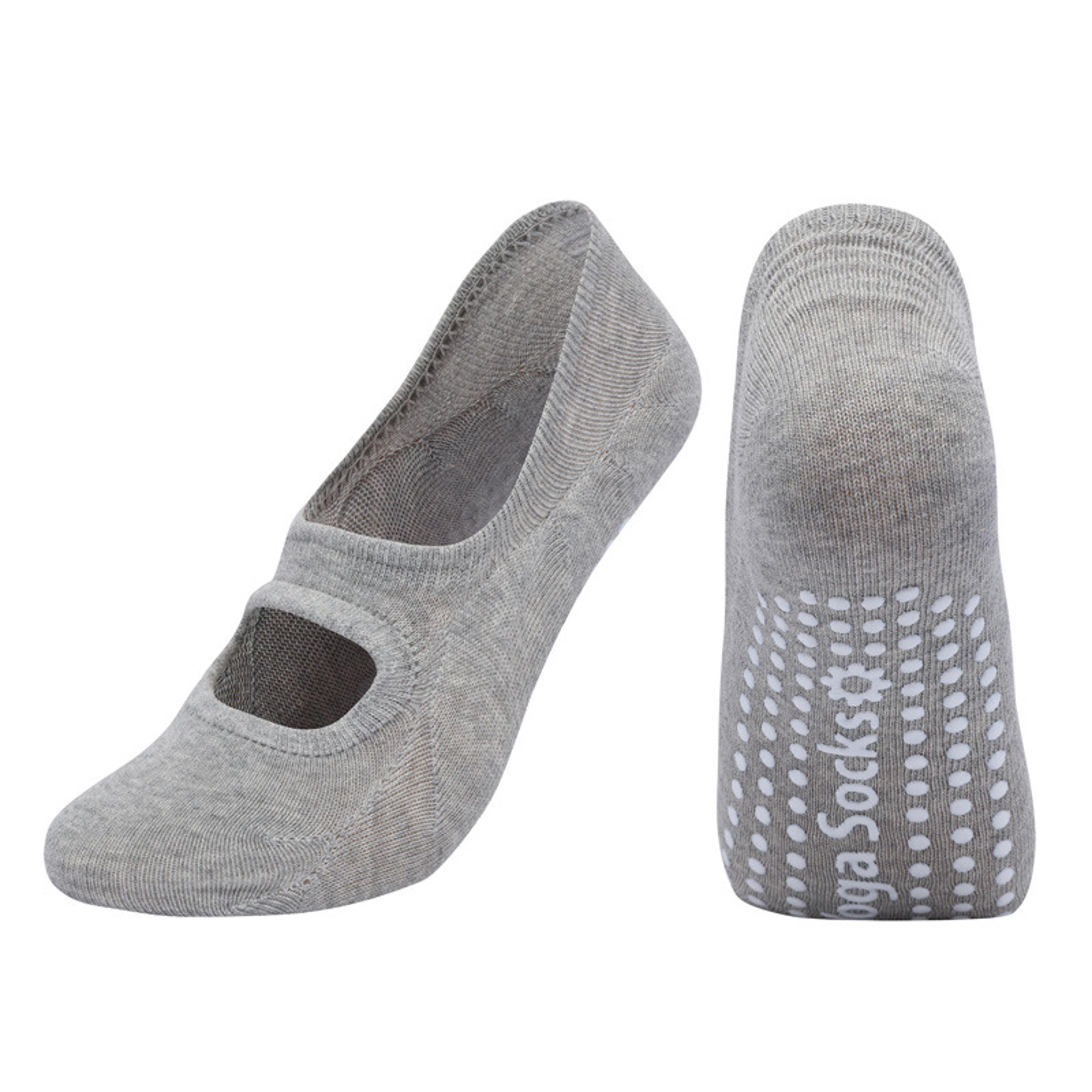 Invisible Pilates Dance Socks For Trampoline Backless Aerobics Fitness Socks Floor Yoga Socks 1
