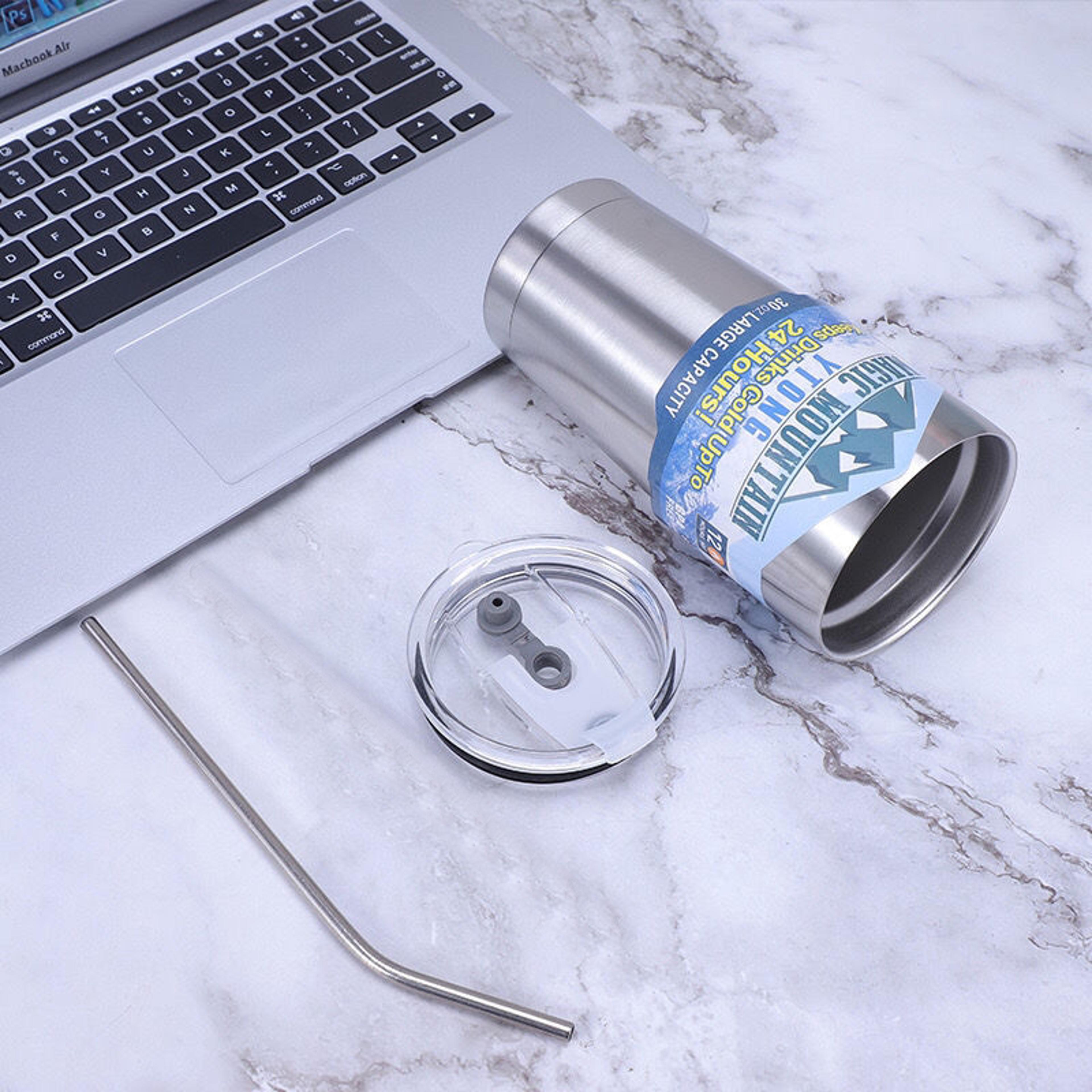 Thermos Cup With Straw Magic Stainless Steel Freeze Insulated Bottle Car Travel Mountain Cup 7