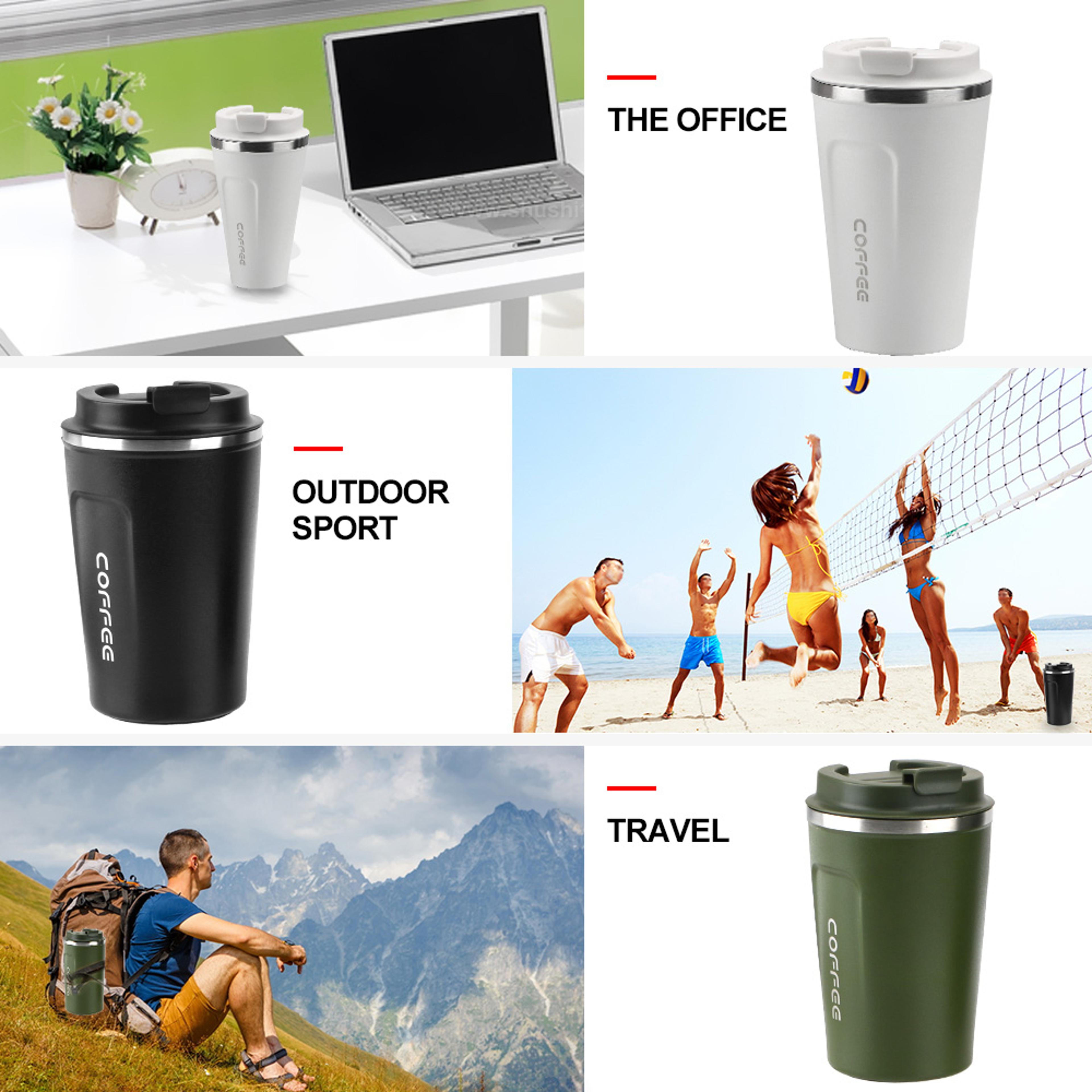 Double Stainless Steel Thermo Cafe Coffee Mug LeakProof Travel Thermos Cup Tea Water Mug BPA Free 3