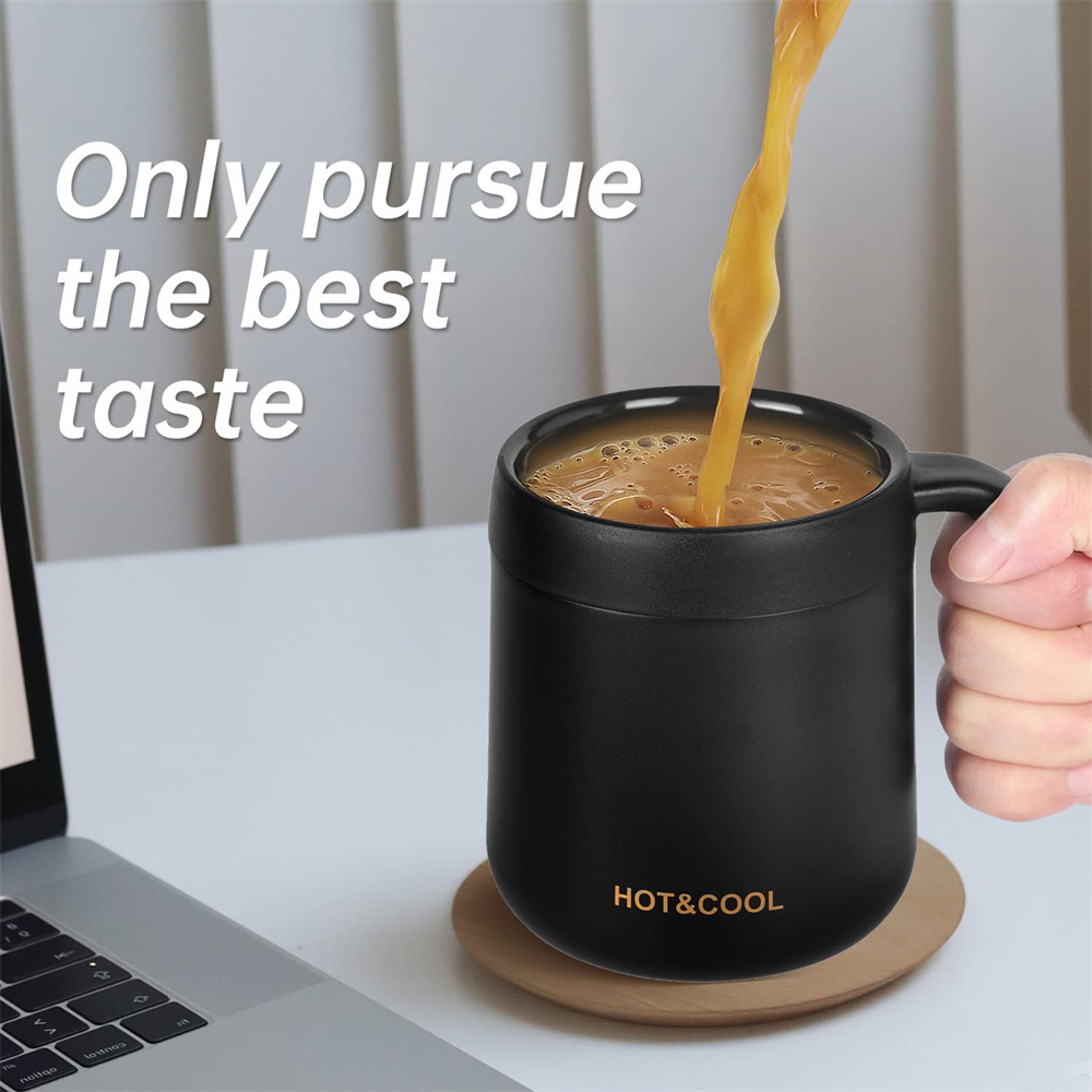 Stainless Steel Insulated Coffee Mug 350ml With Handle Thermal Tea Cup For Coffee Travel Office 7