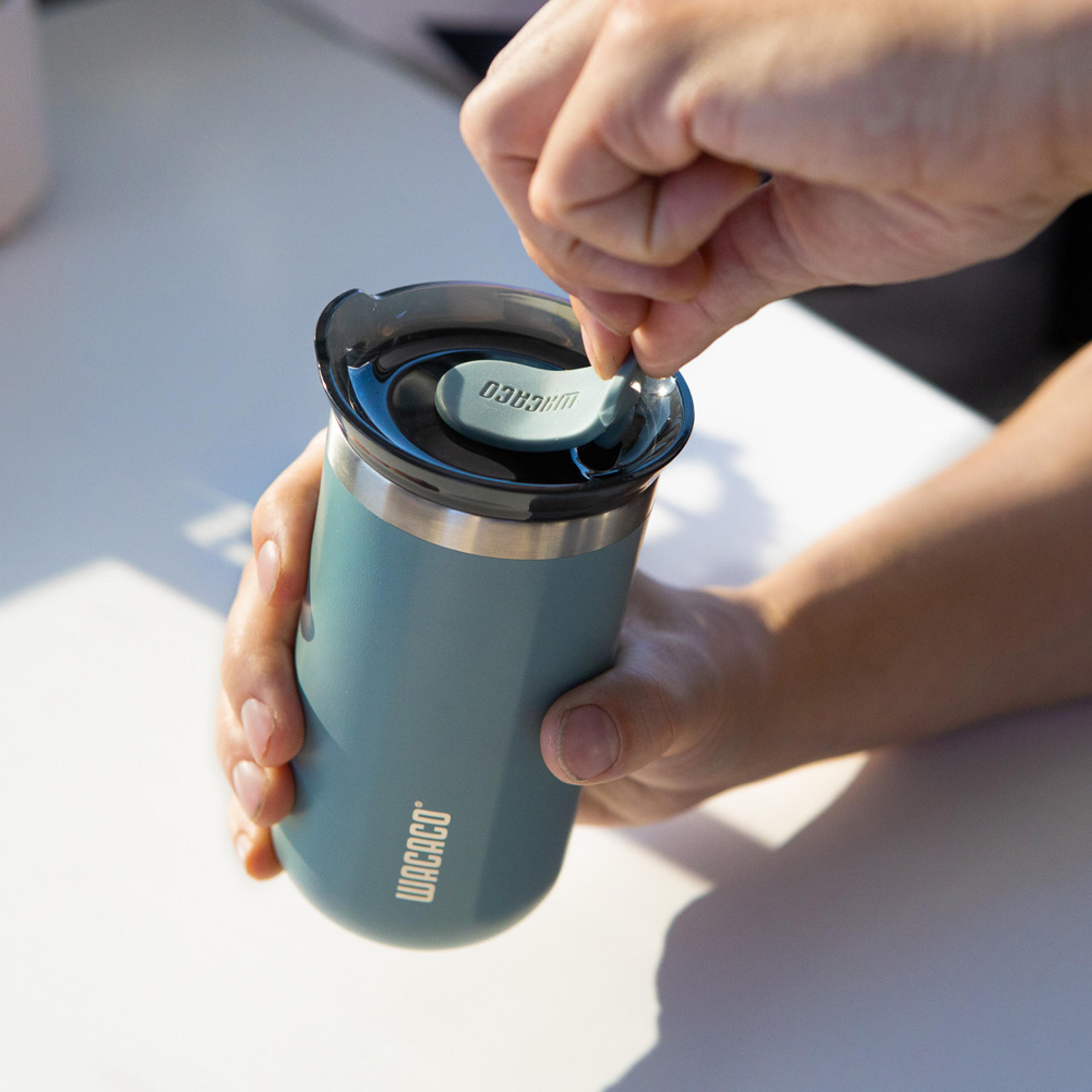 double-wall stainless steel travel tumbler, vacuum insulated coffee mug, thermo drinkware