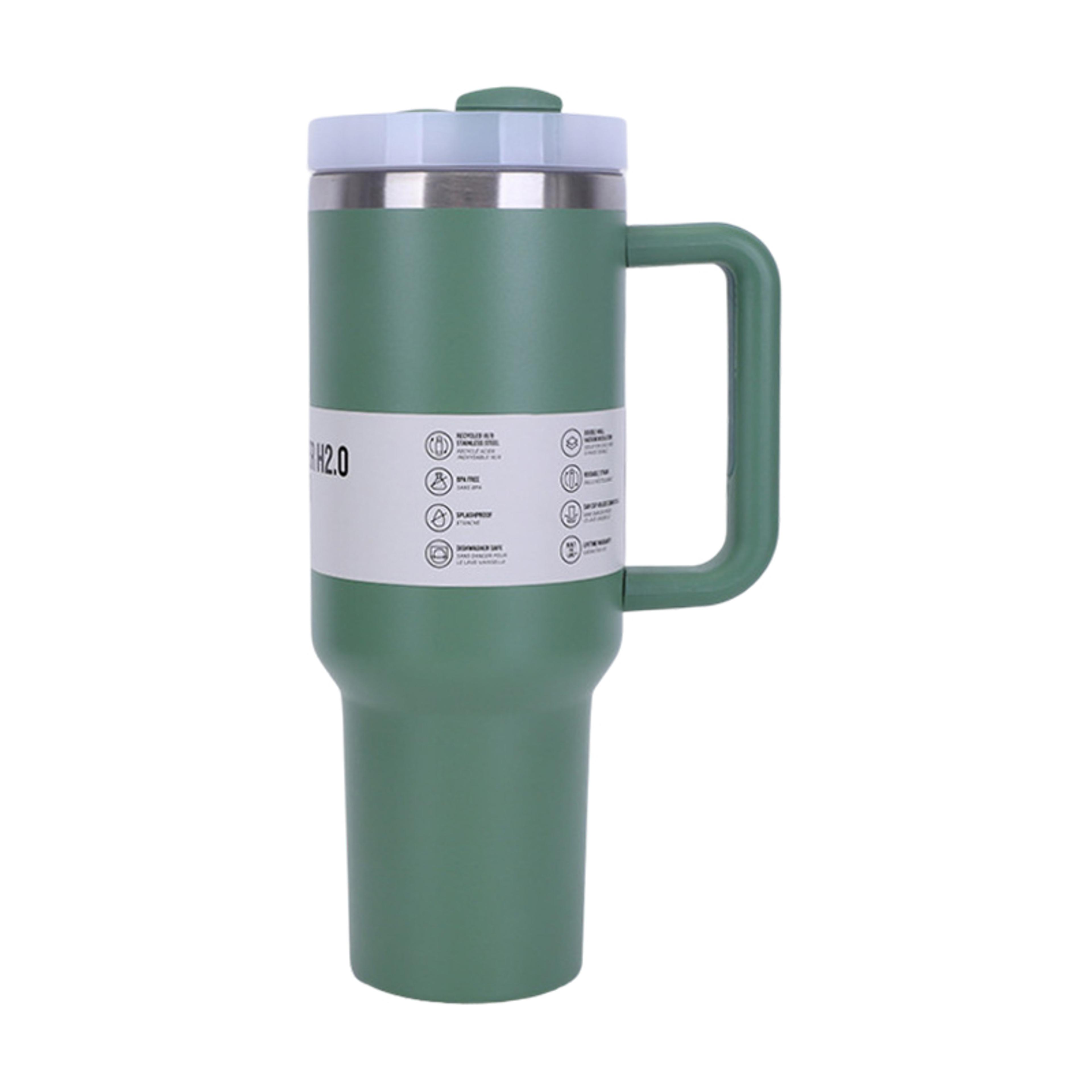 40 OZ Traveler Tumbler Stainless Steel Water Bottle Leak Resistant Vacuum Insulated Mug Lid Portabl 11