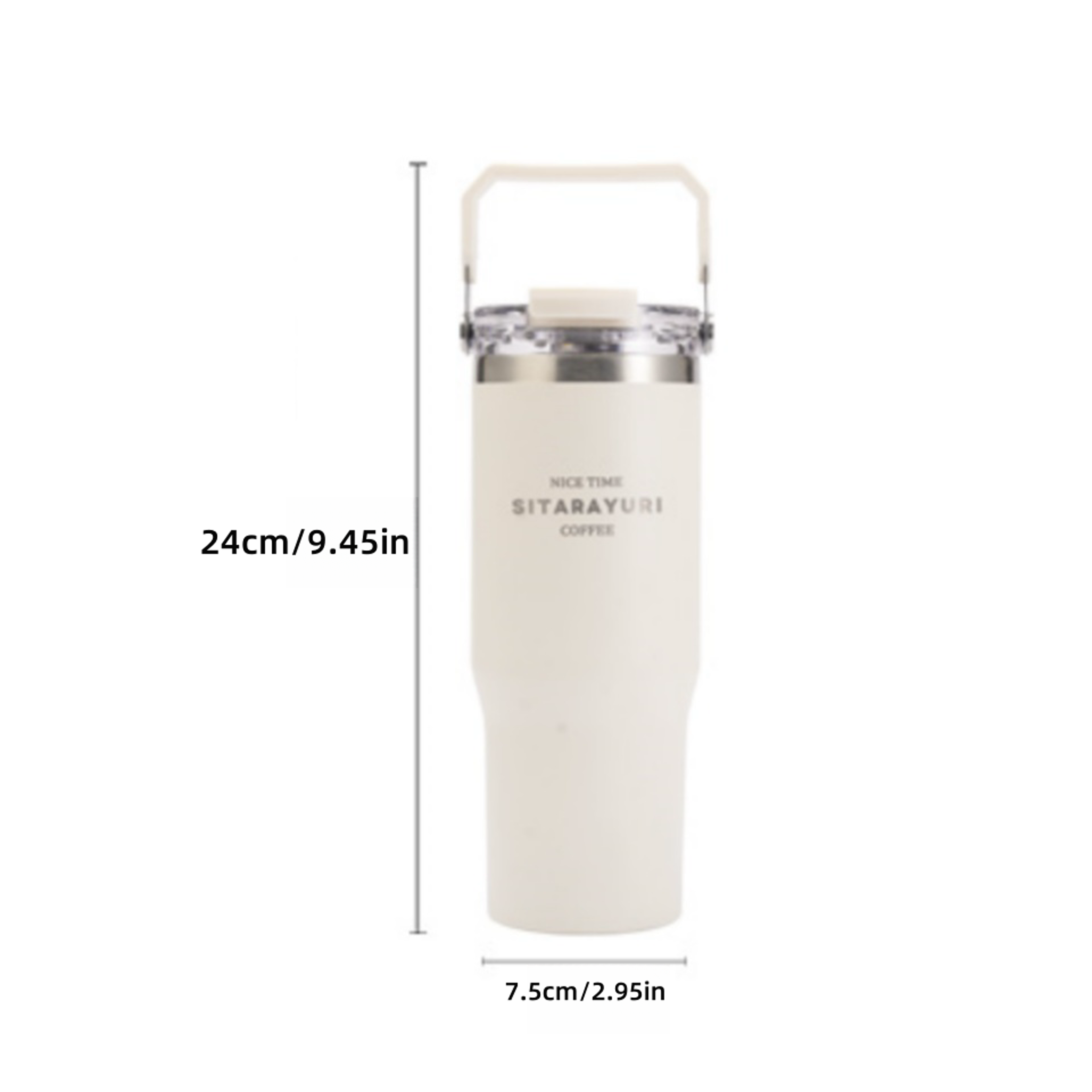 Drinking Coffee Water Cup With Straw Large Capacity Insulation Cup Simple Water Bottle For Office G 5