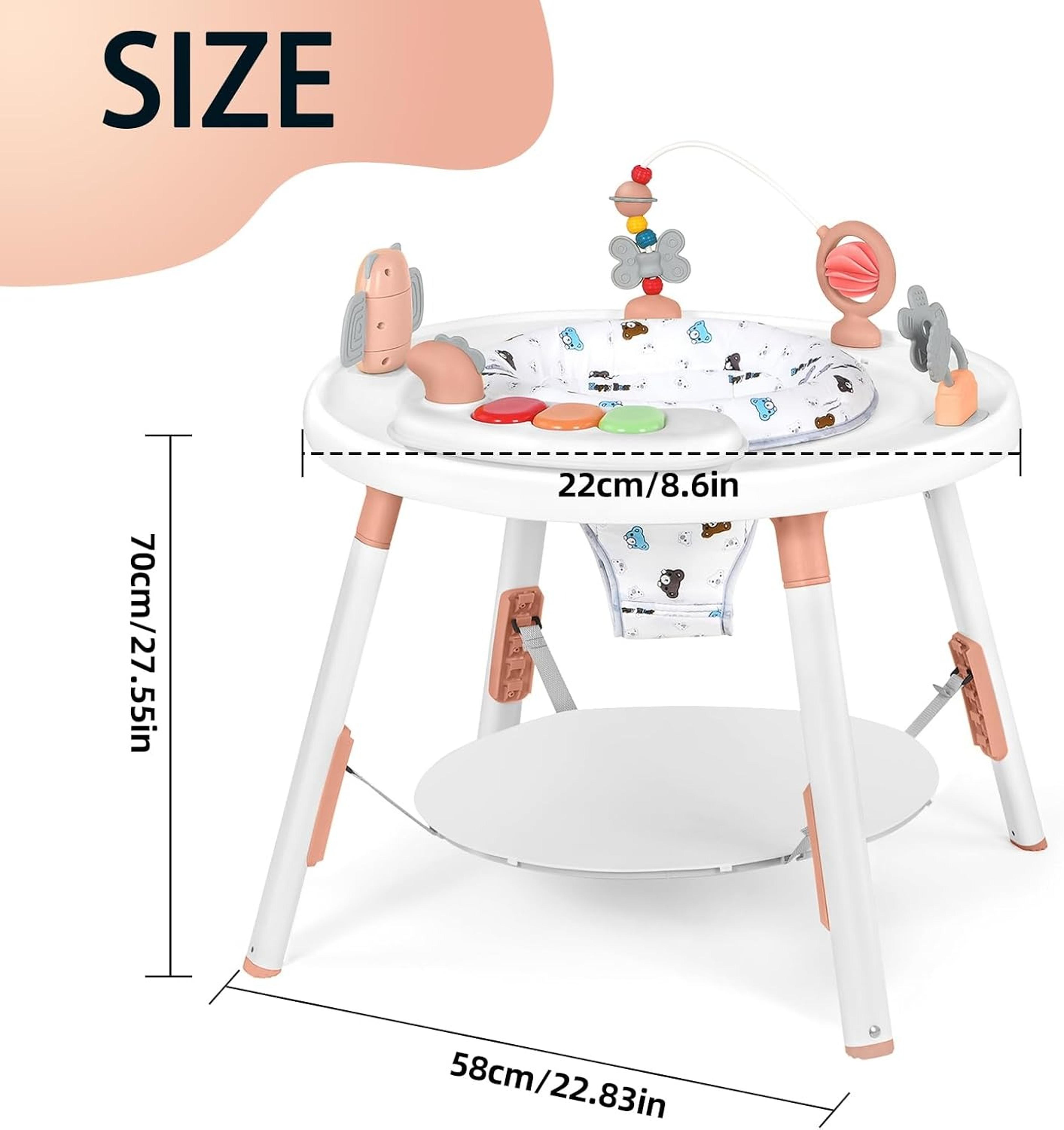 Baby Activity Center Detachable Toys 360 Swivel Seat Perfect For Infant Development  Play 1