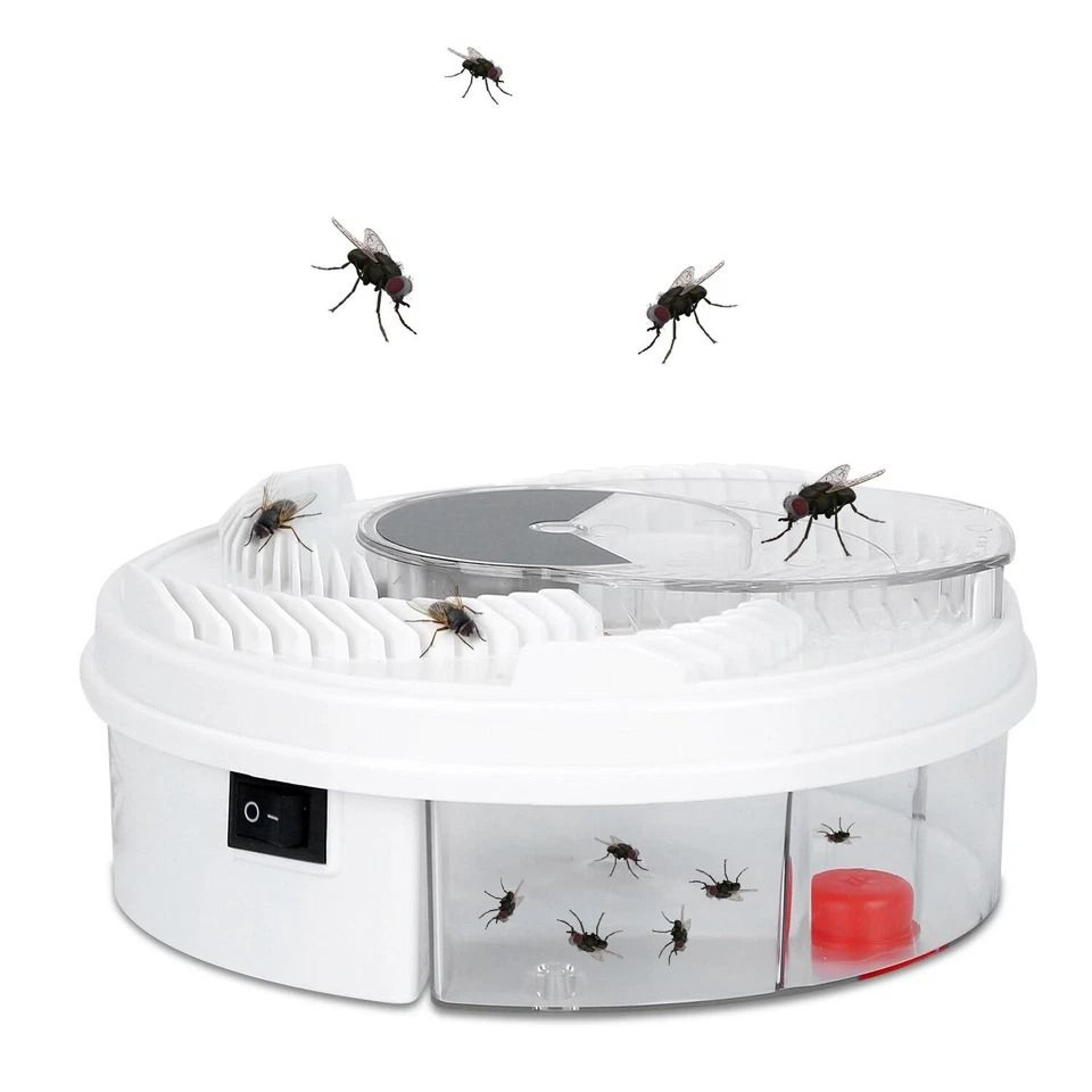 electric fly trap usb powered, automatic flycatcher with rotating arm for pest control, safe and quiet