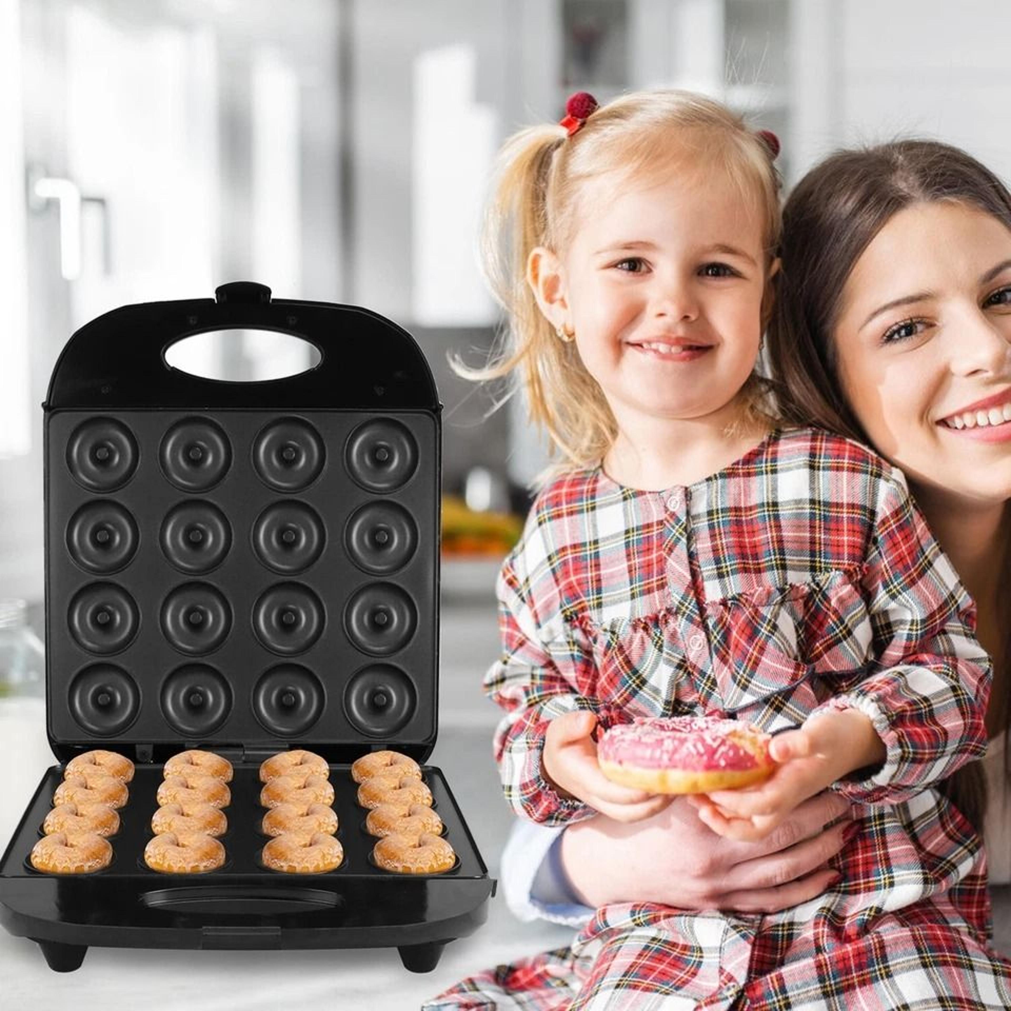 Home NonStick Coating Mini Donut Maker Heating Fast Donut Production Perfect For Busy Mornings 7