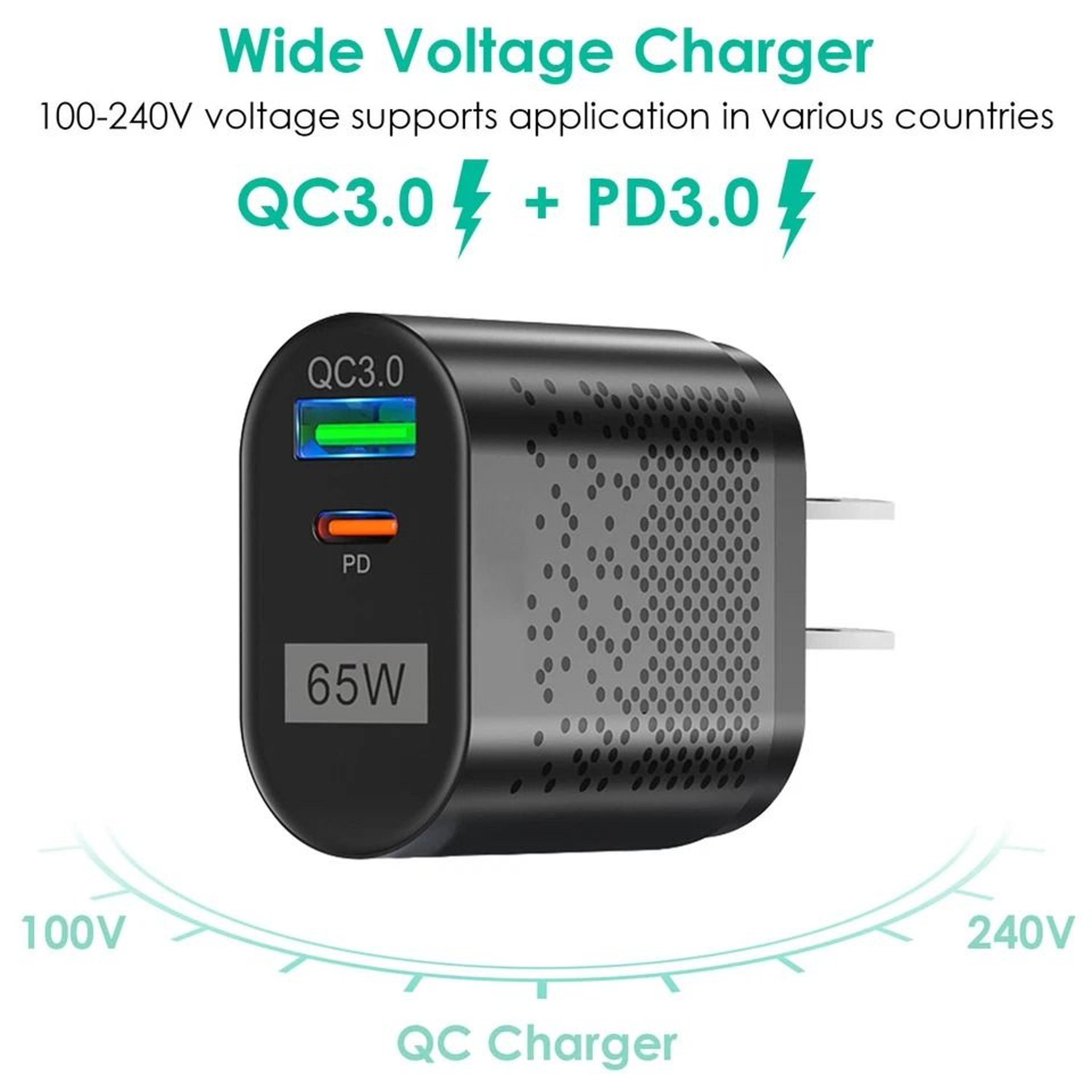 Type C Fast Wall Charger Adapter For IPhone Samsung MacBook IPad USBC Fast Charging 10