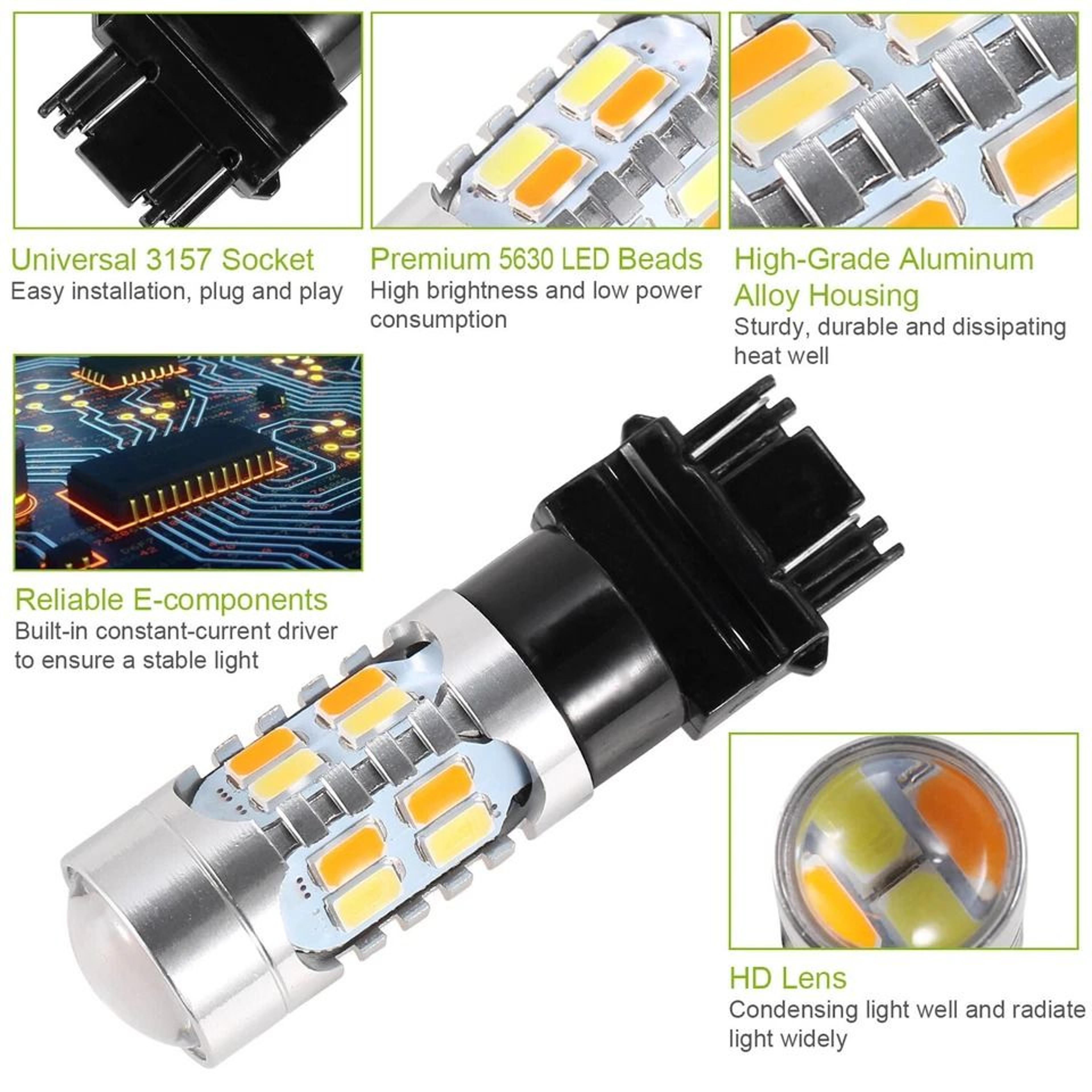 Turn Signal Parking Light Bulbs LED Load Resistors LED Light 4