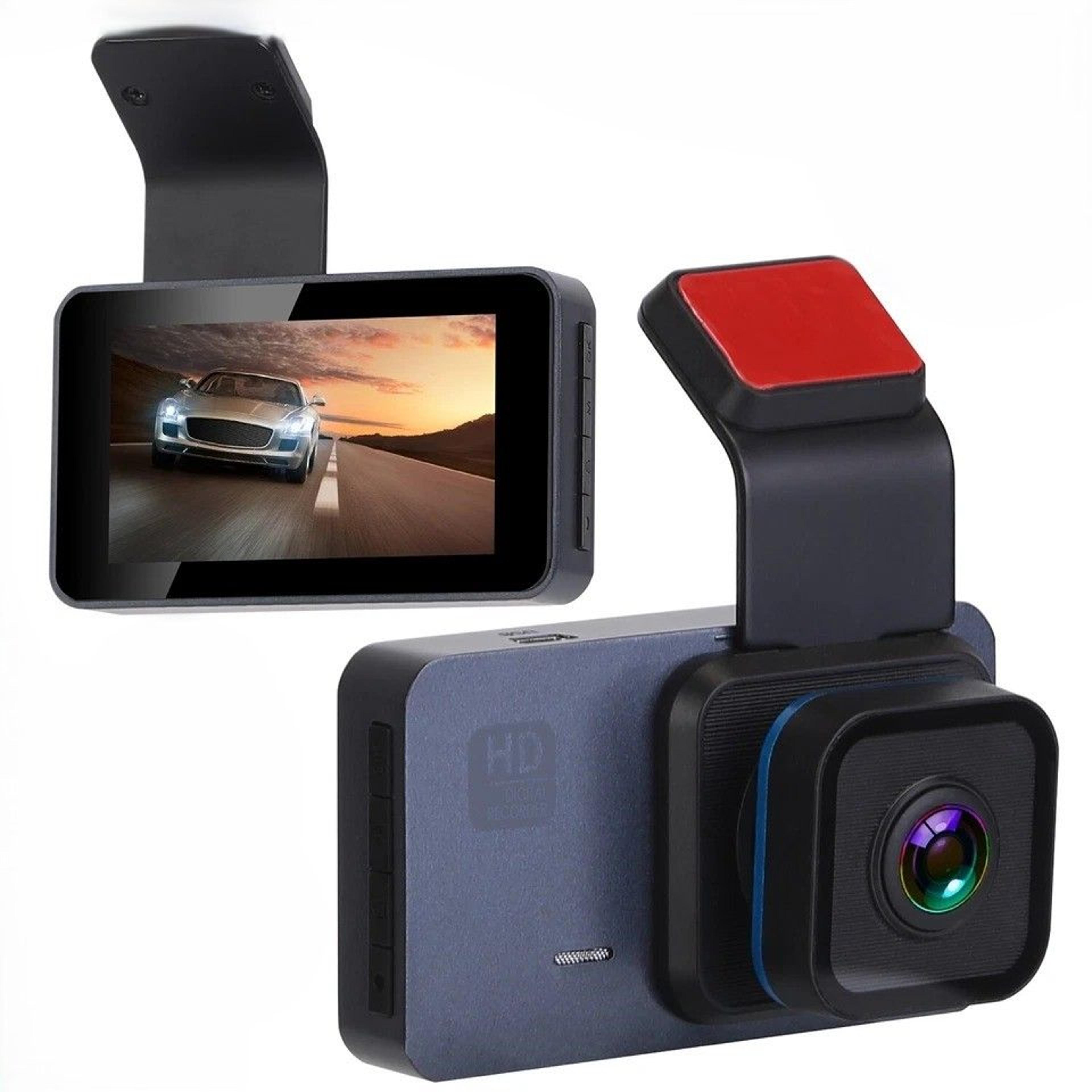 gps wifi dual lens dash cam, car dvr camera with night vision, emergency accident lock, parking monitor