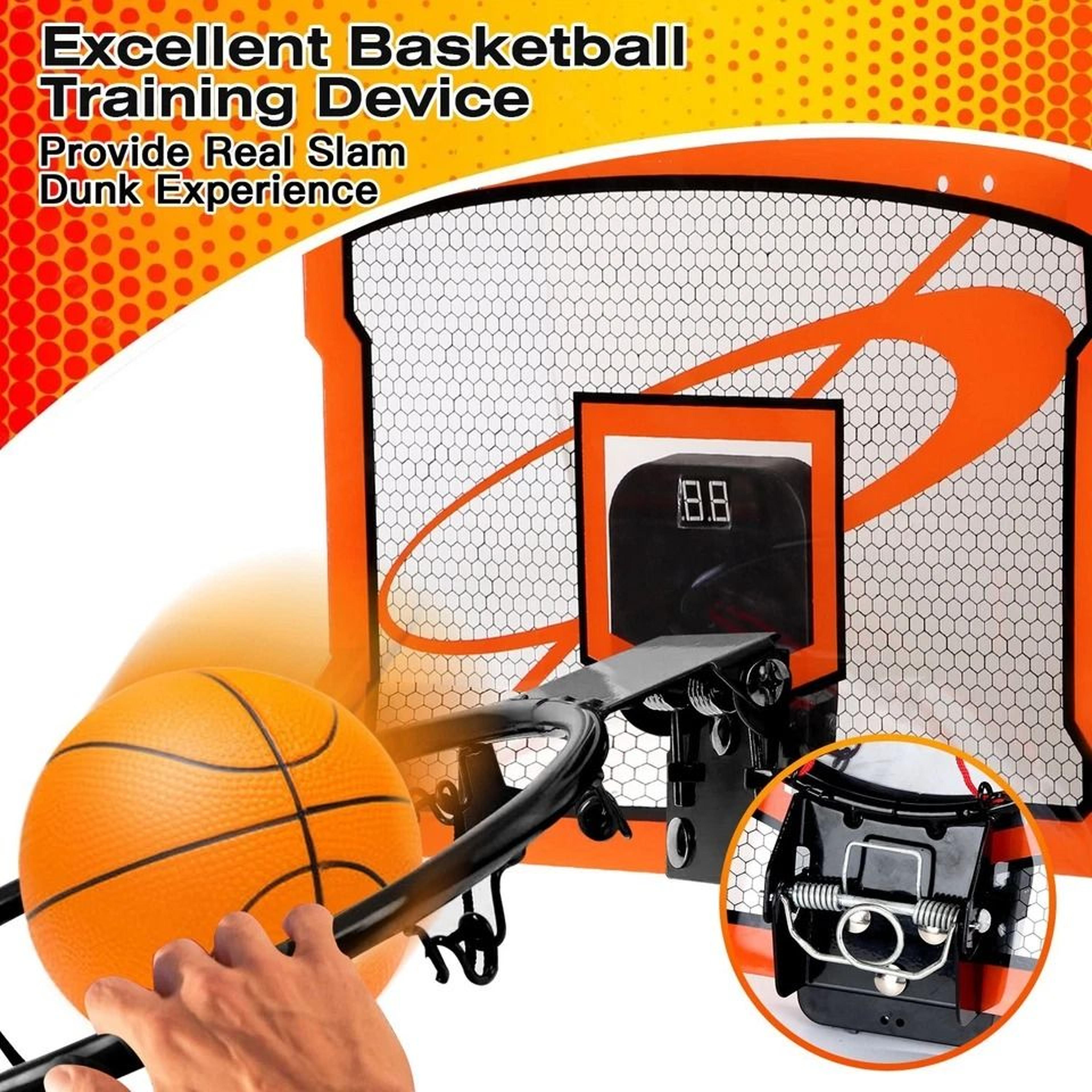 Over Door Basketball Hoop Set Kids Basketball Toy Electric Scorer Balls Indoor Game For Kids  Famil 7