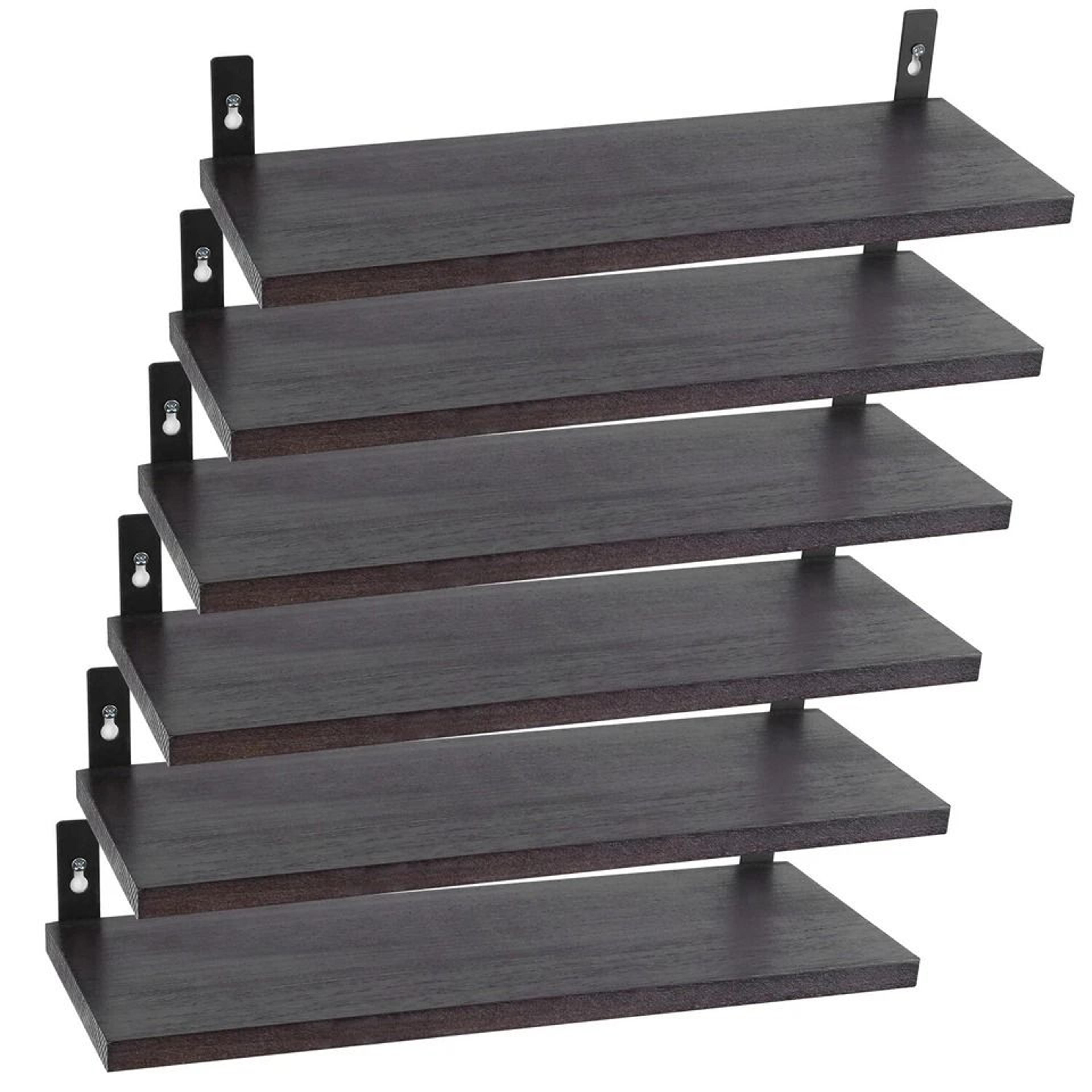 Floating Pack Wall Mounted Shelves Wood Storage Organizer Shelf Display For Kitchen 1