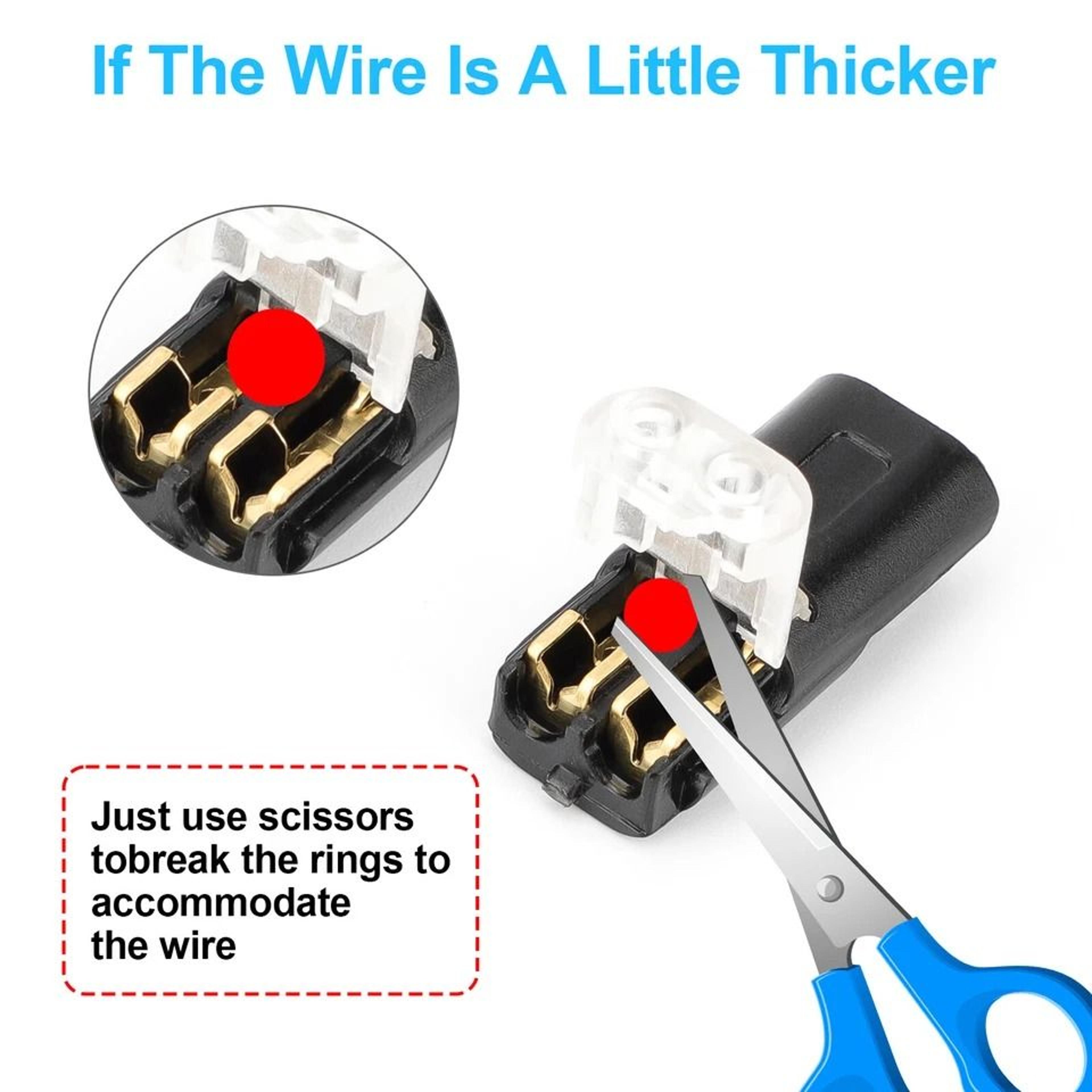 AWG DoubleWire Plugin Connectors With Locking Buckle Polycarbonate FlameRetardant Secure Electrical 4