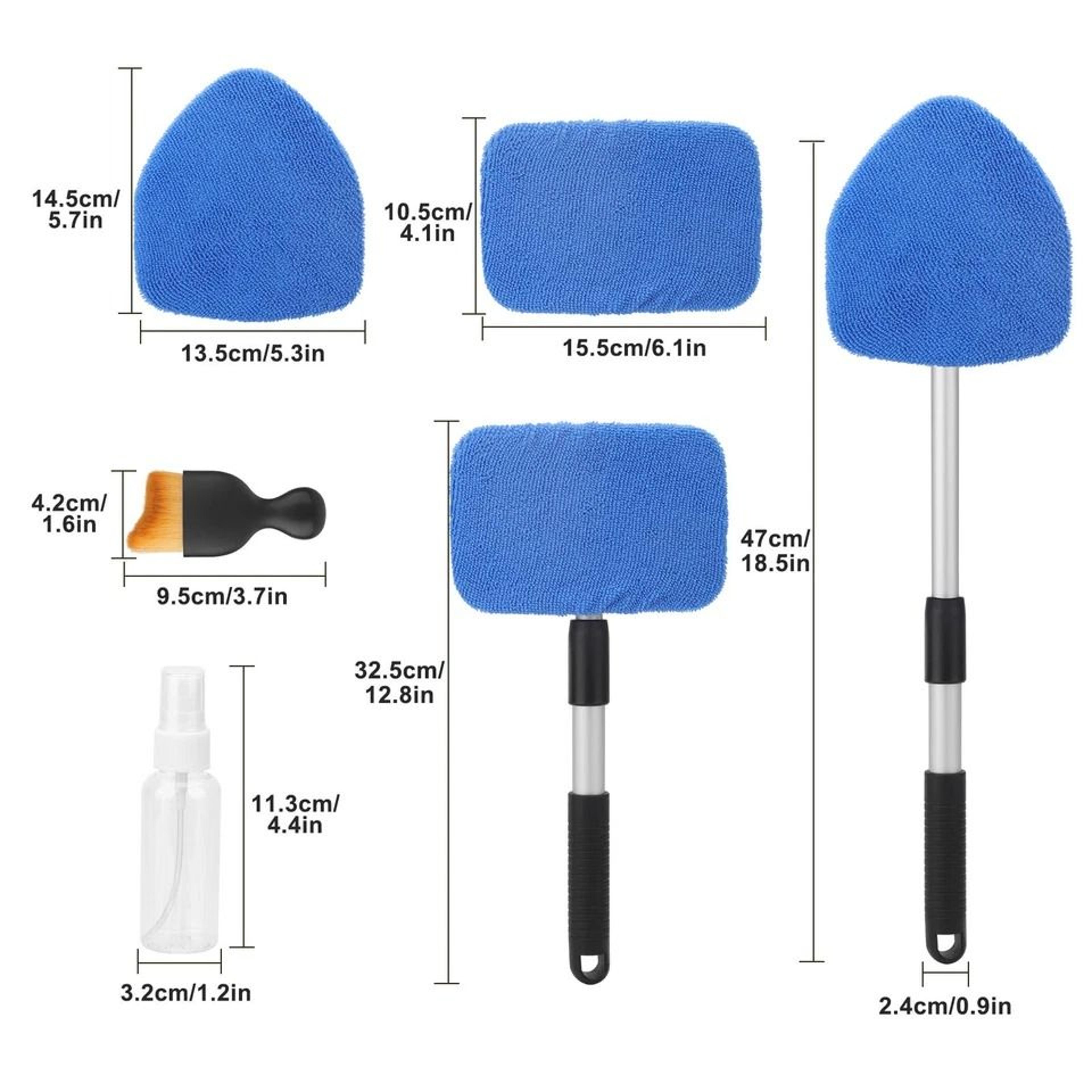 Extendable Windshield Cleaner Kit Microfiber Car Glass Cleaner Wiper  Interior Detailing Kit For Au 6
