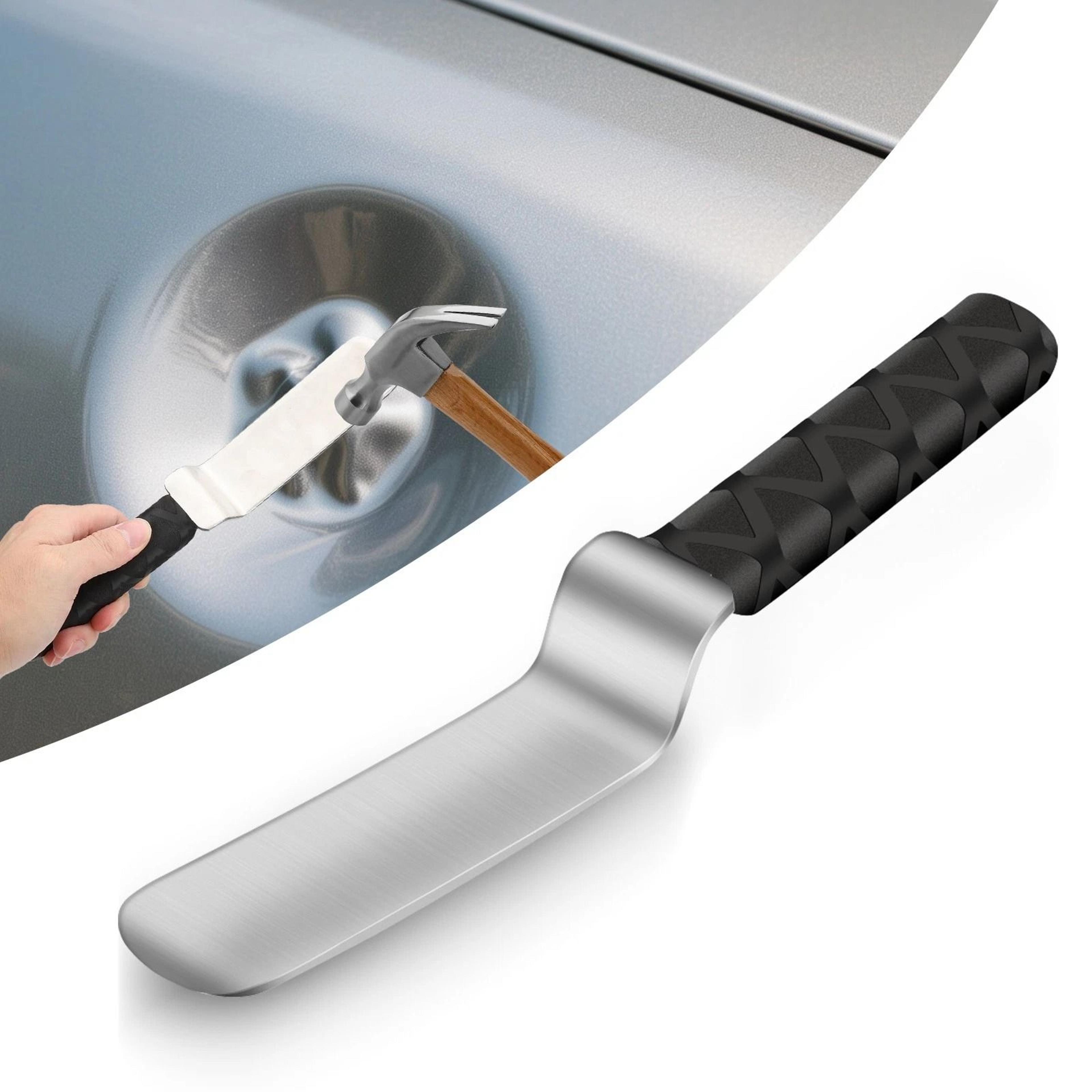 car dent repair tool, stainless steel knockout pad paintless body sheet metal remover, manual dent fix