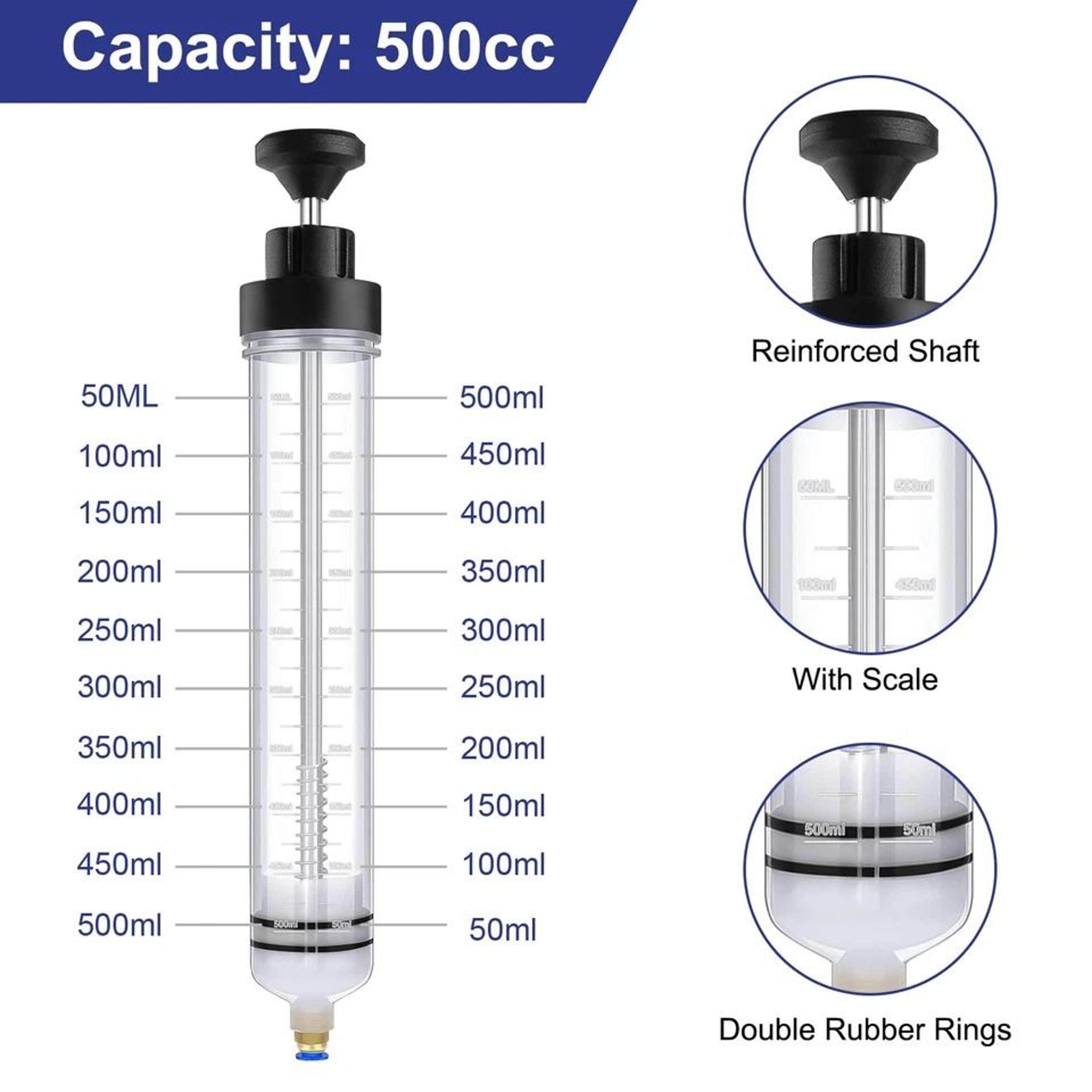 Car Oil Extractor Pump Manual Fluid Transfer Tool Brake Fluid Transmission Oil Hose Pump For Engine 3