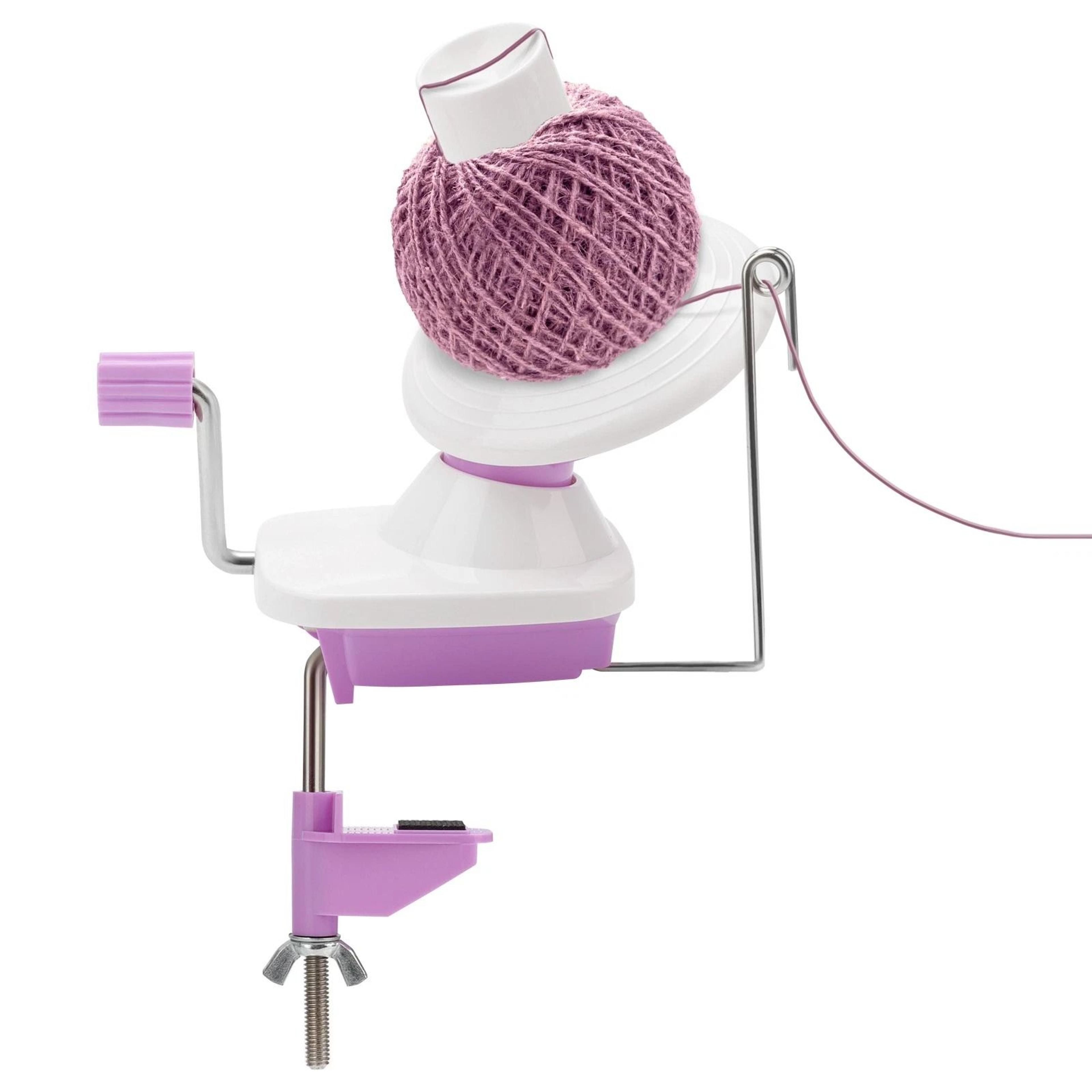 hand operated yarn winder, manual yarn ball organizer for home knitting and crocheting projects, durable, portable