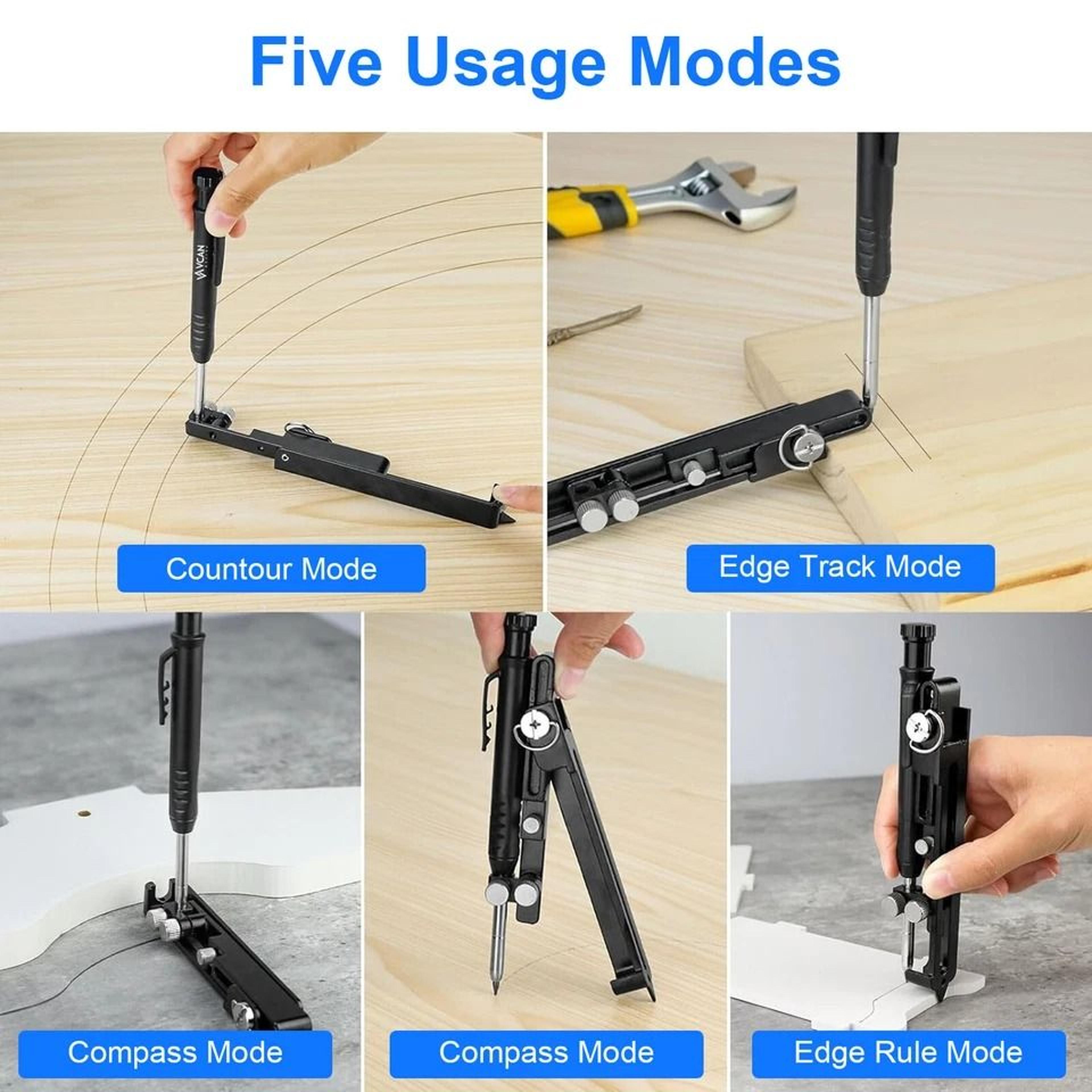 Adjustable Multifunction Scribing Tool Precise Measuring Gauge Versatile Woodworking Tool For Stud  5