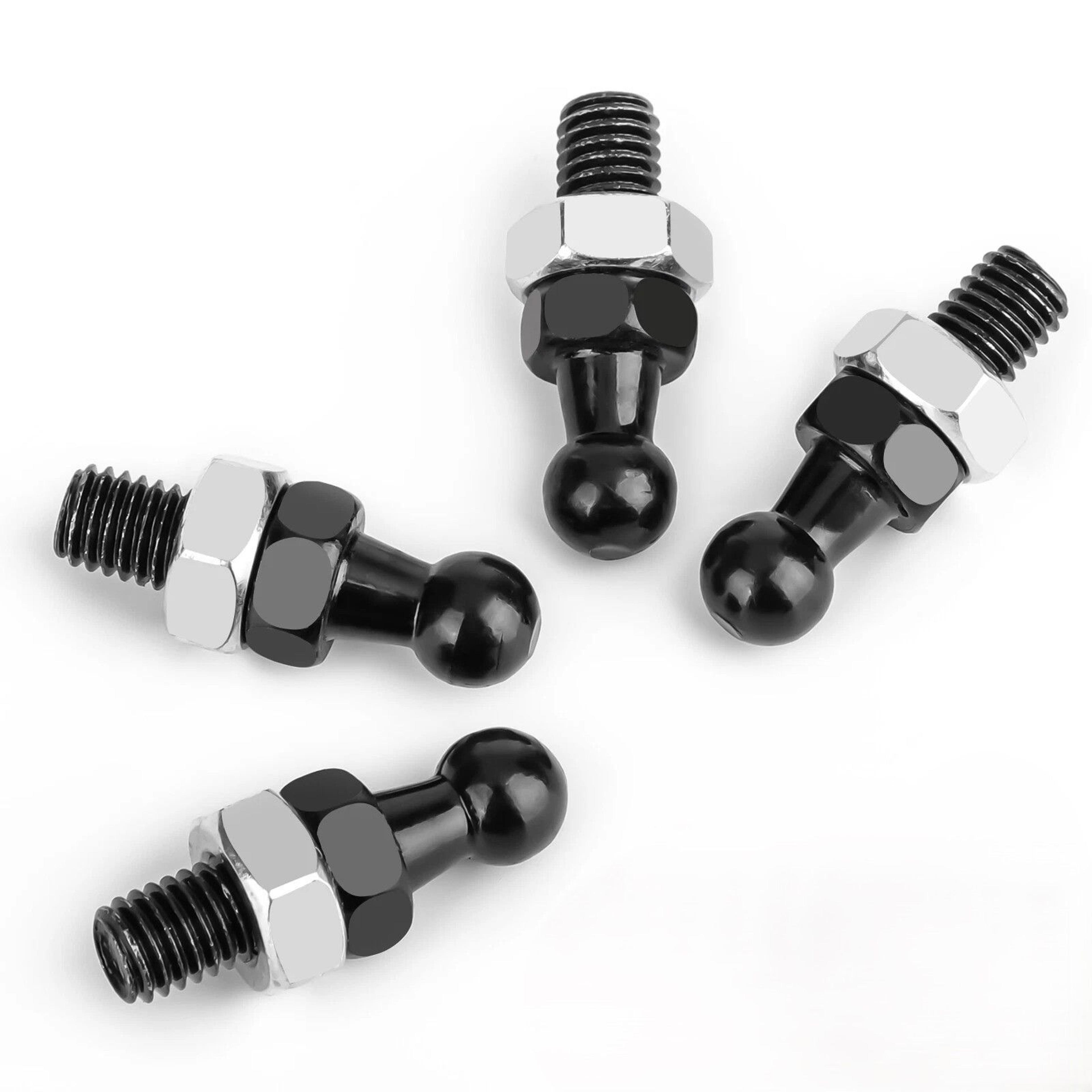 premium ball stud mount, threaded shaft, for gas prop struts & spring lifts