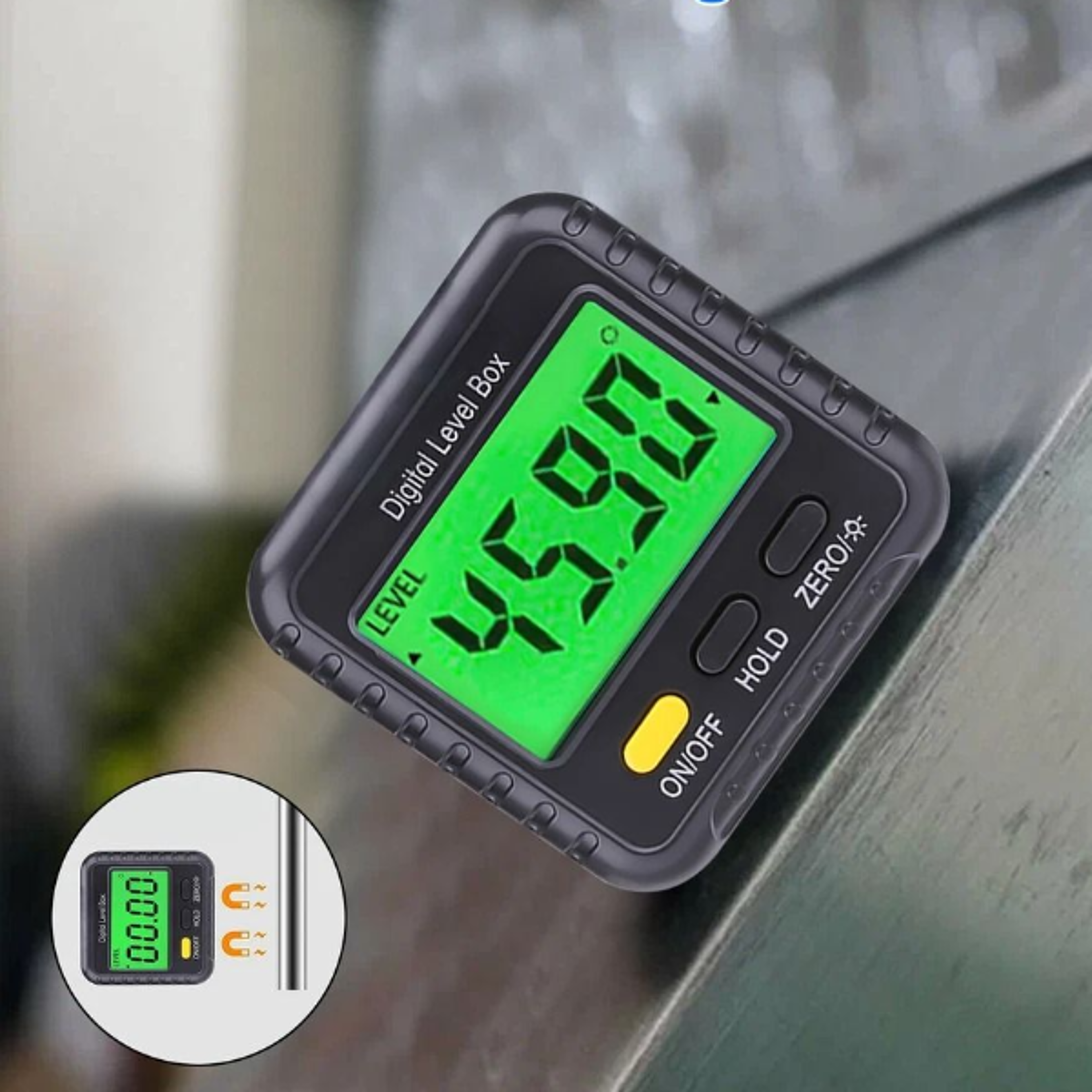 lcd digital magnetic angle finder,protractor inclinometer level box for precise measurements in woodworking