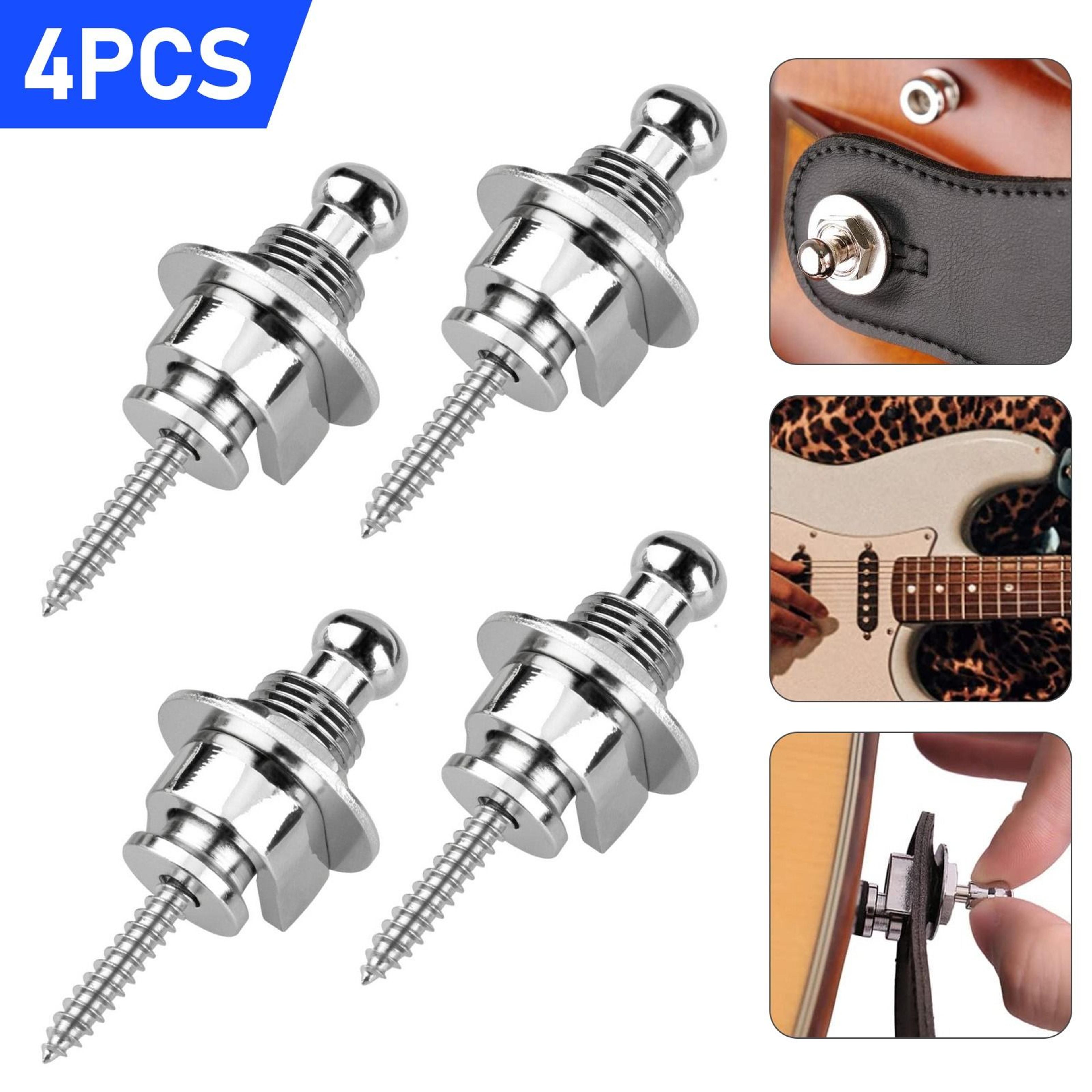 Guitar Strap Lock Buttons Alloy Copper Locks For Electric  Acoustic Guitars Bass 1