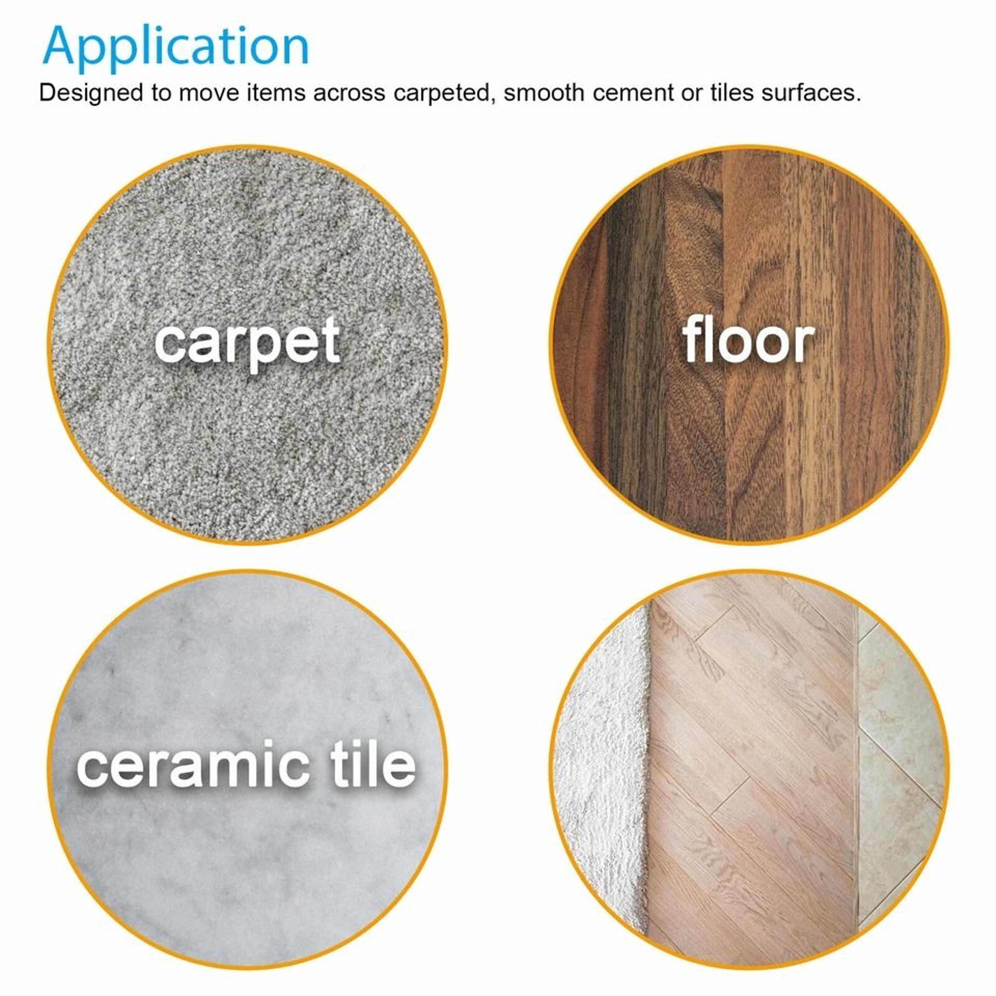 SelfStick Furniture Sliders Durable Teflon Glides For Chairs Tables Sofas And Cabinets Floor Protec 2