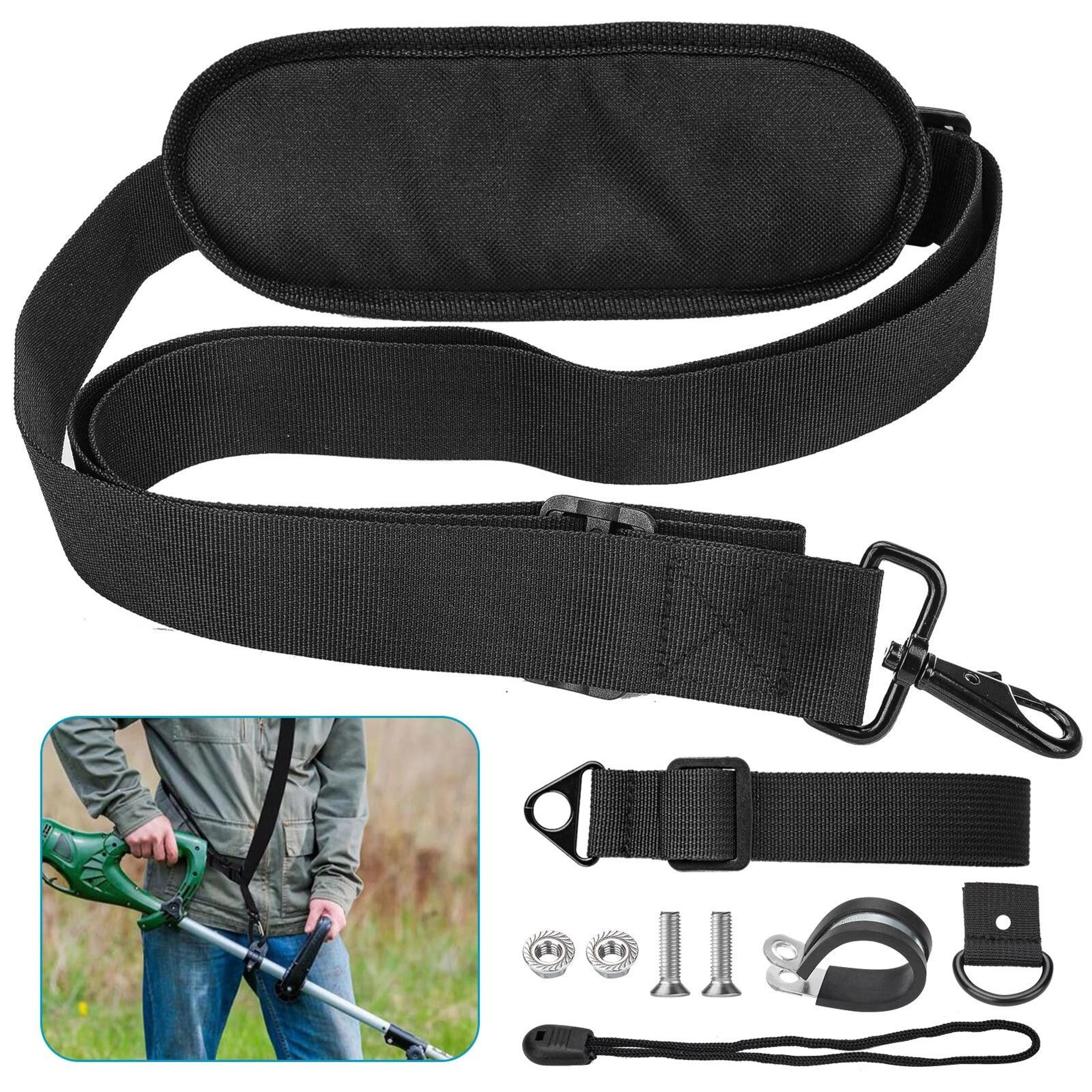 adjustable shoulder strap for weed trimmer, universal harness belt for grass edger, comfortable