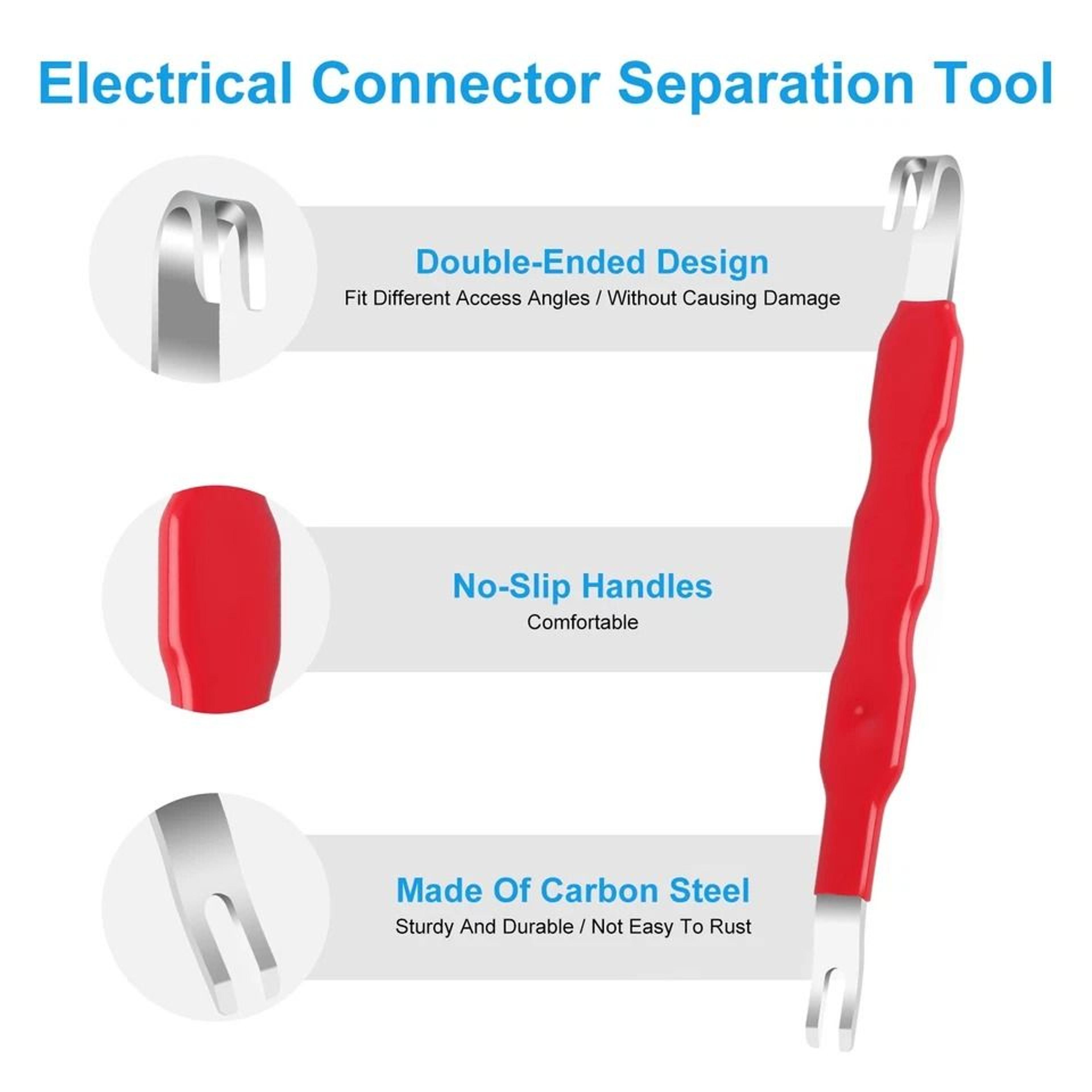 Automotive Electrical Terminal Removal Separator Tool DualEnd Design Safe Durable HeatResistant Too 6