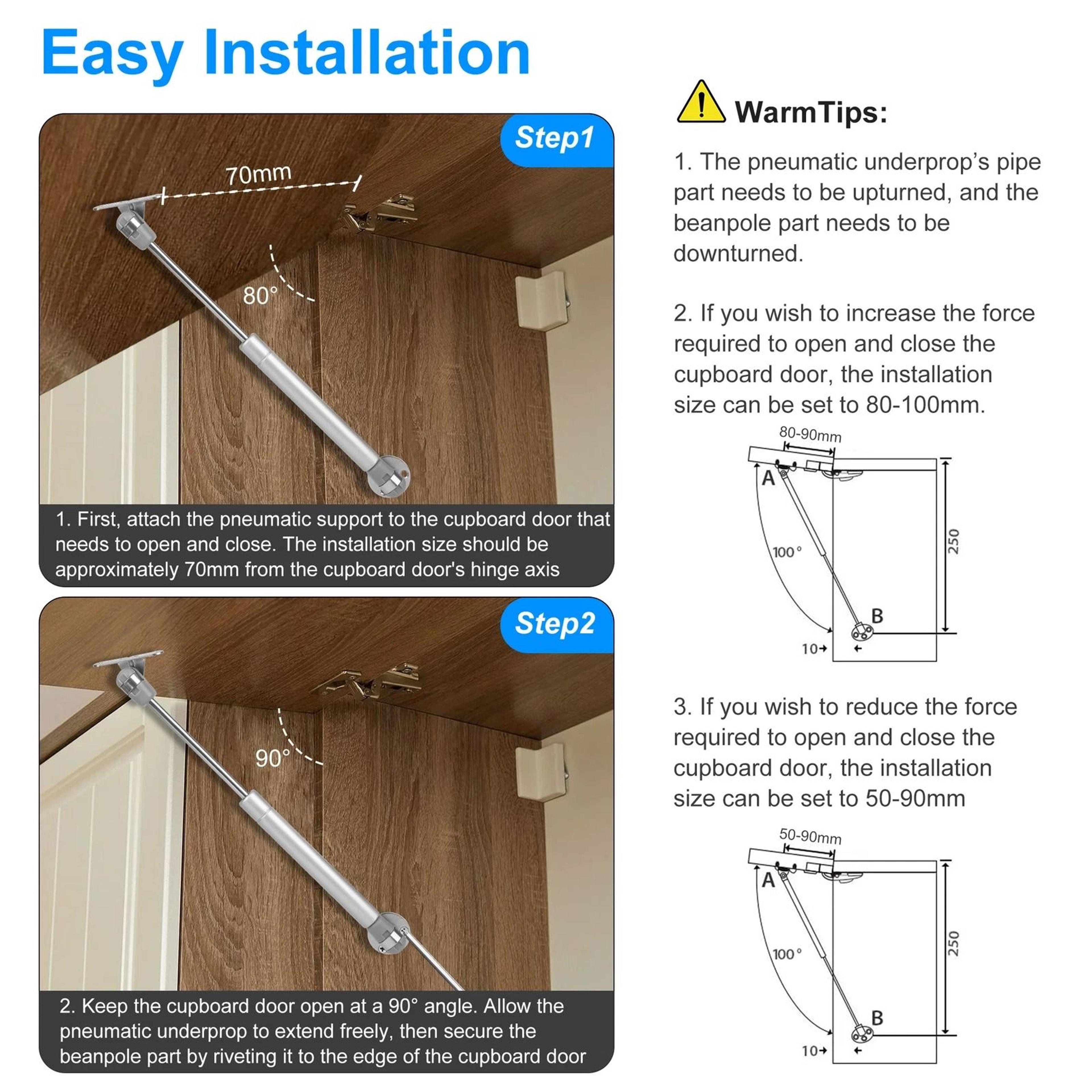 Gas Strut Spring Prop Hinge For Kitchen Cabinet Hydraulic Lift Supportfor Doors And Lids 5