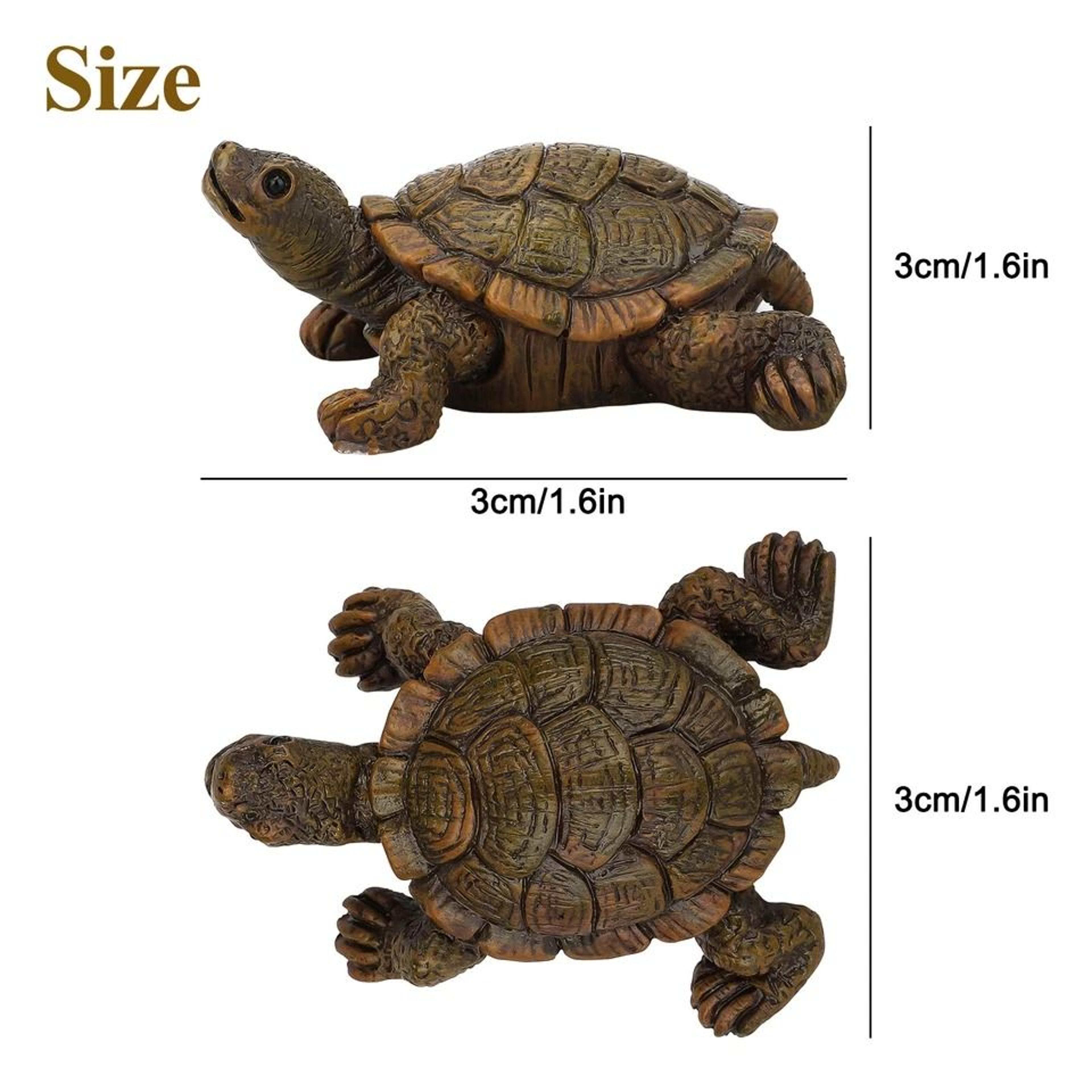Resin Turtle Tortoise Sculpture Garden Yard Lawn Ornament Decorative Turtle Statue Unique Gift For  1