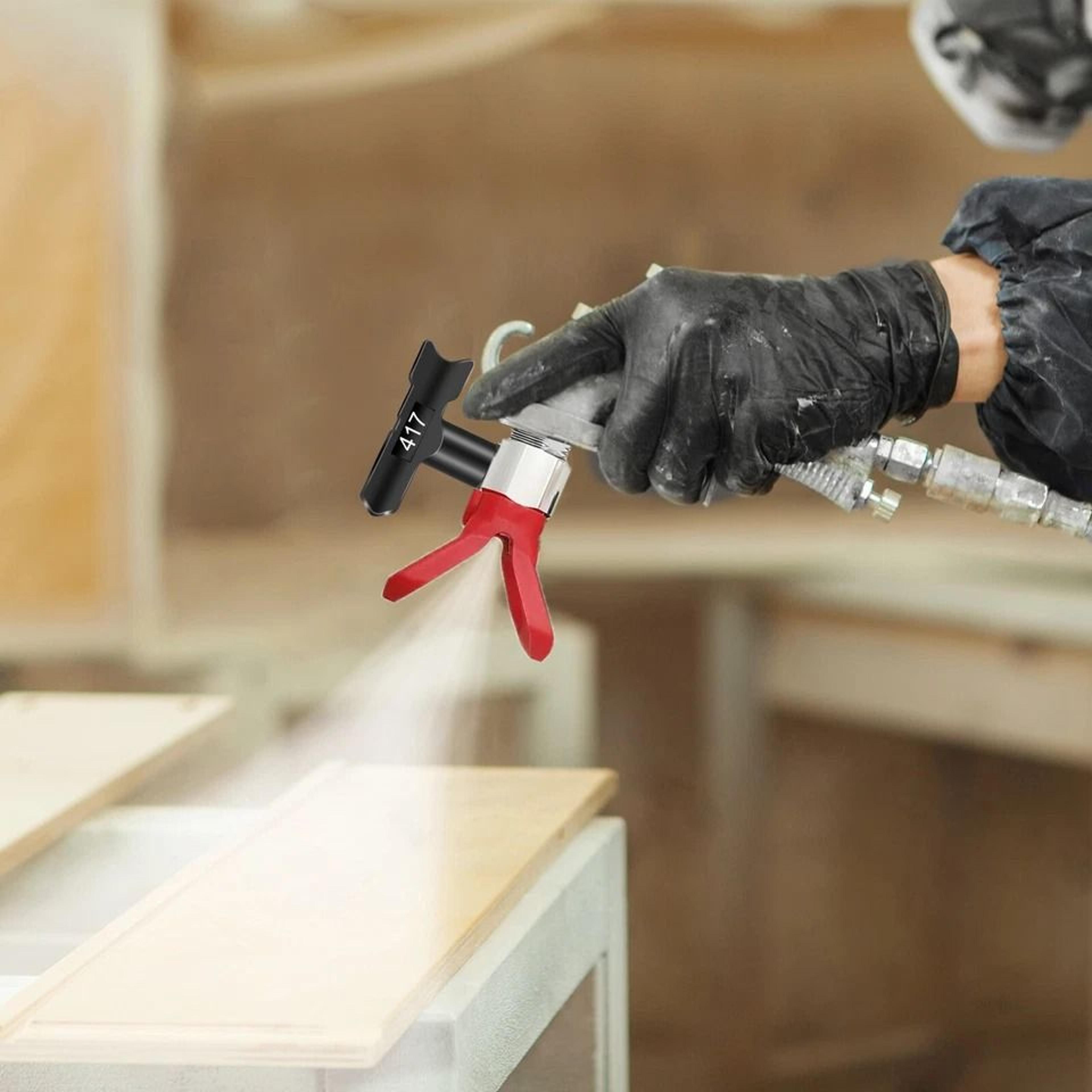 airless spray nozzles, reversible paint spray tips, compatible with spray guns, stainless steel
