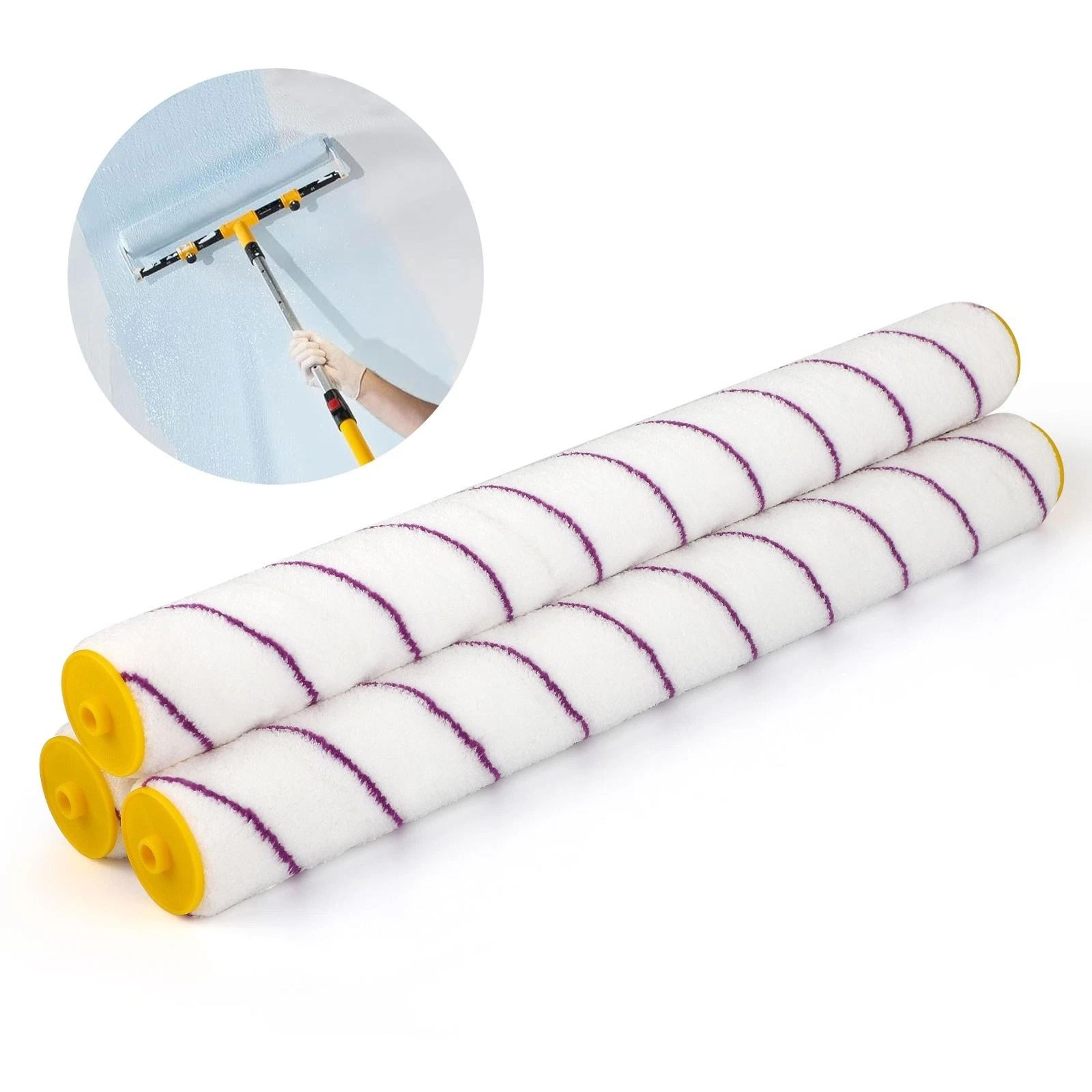 washable microfiber paint roller sleeves, reusable, low splatter, lint-free, shedless, high paint hold