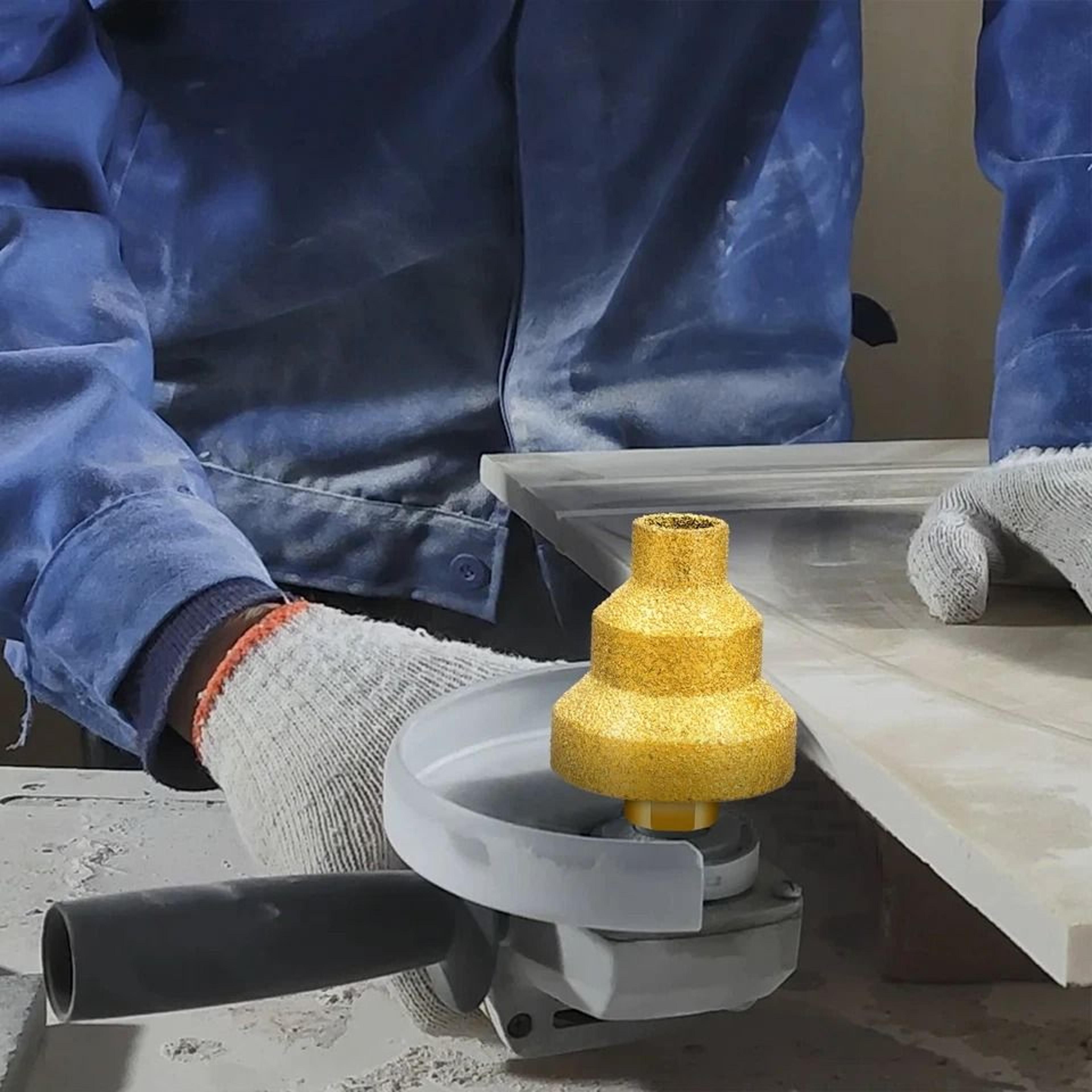 Pagoda Drill Bit Diamond Core Stepped Thread Hole Enlarger For Tile Concrete MultiSize Professional 6