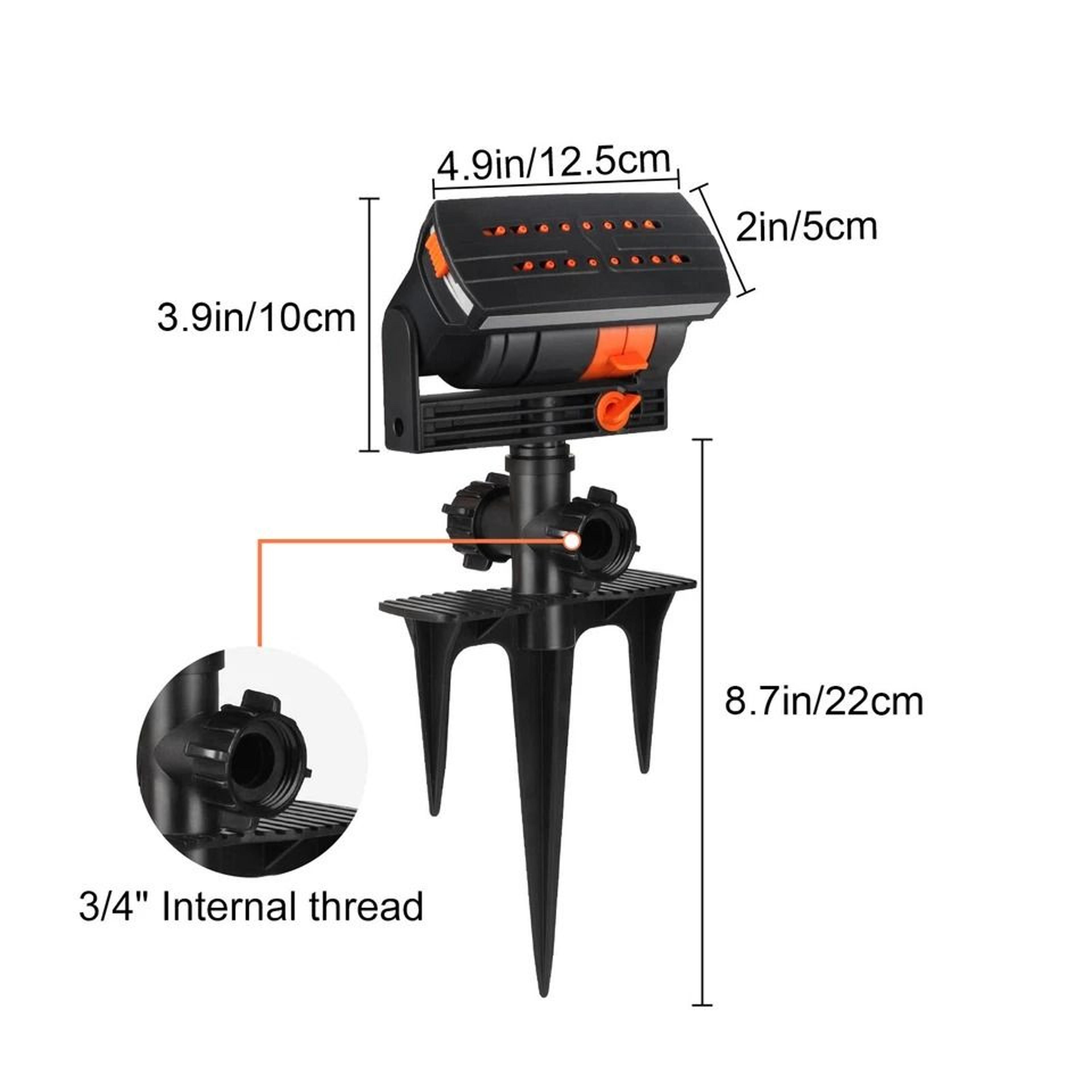 Auto Oscillating Spray Lawn Sprinkler Adjustable Garden Watering System For Grass Large Area Irriga 1