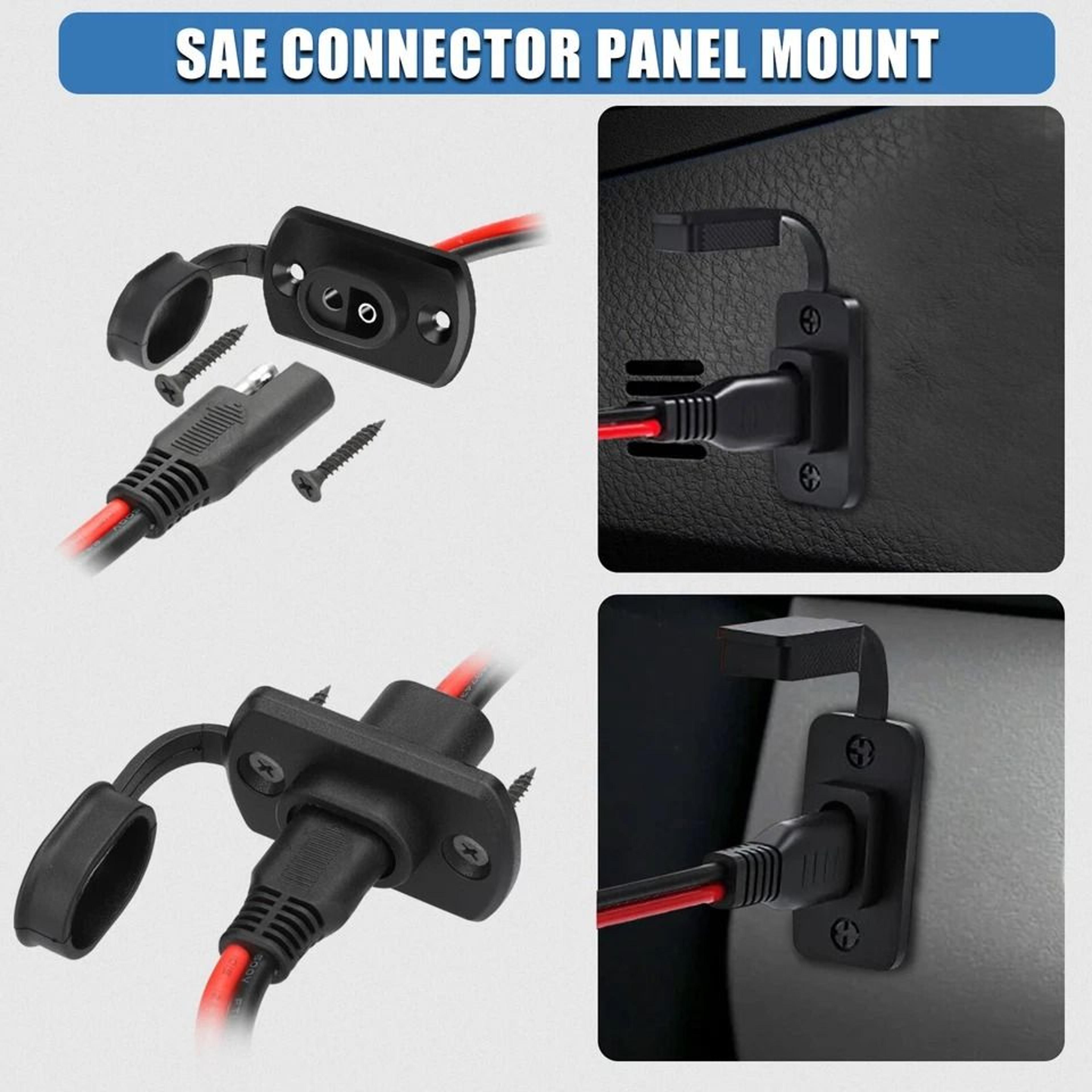 AWG SAE Adapter Harness SAE Male To Female Cable Extension Cable For Solar Panels Battery Connectio 4