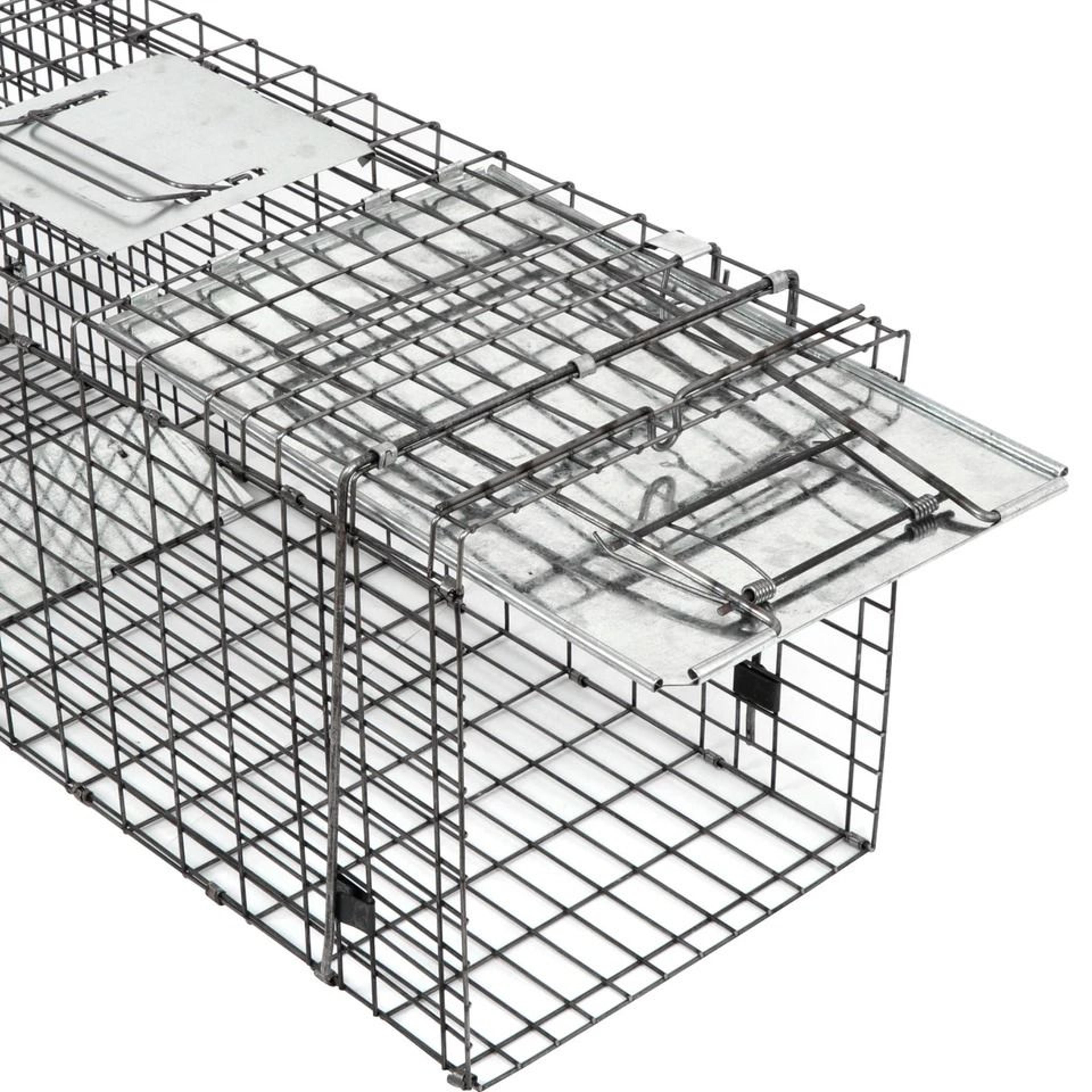 humane rodent trap, live animal cage trap, raccoon cage with iron door, safe and reusable for small animals