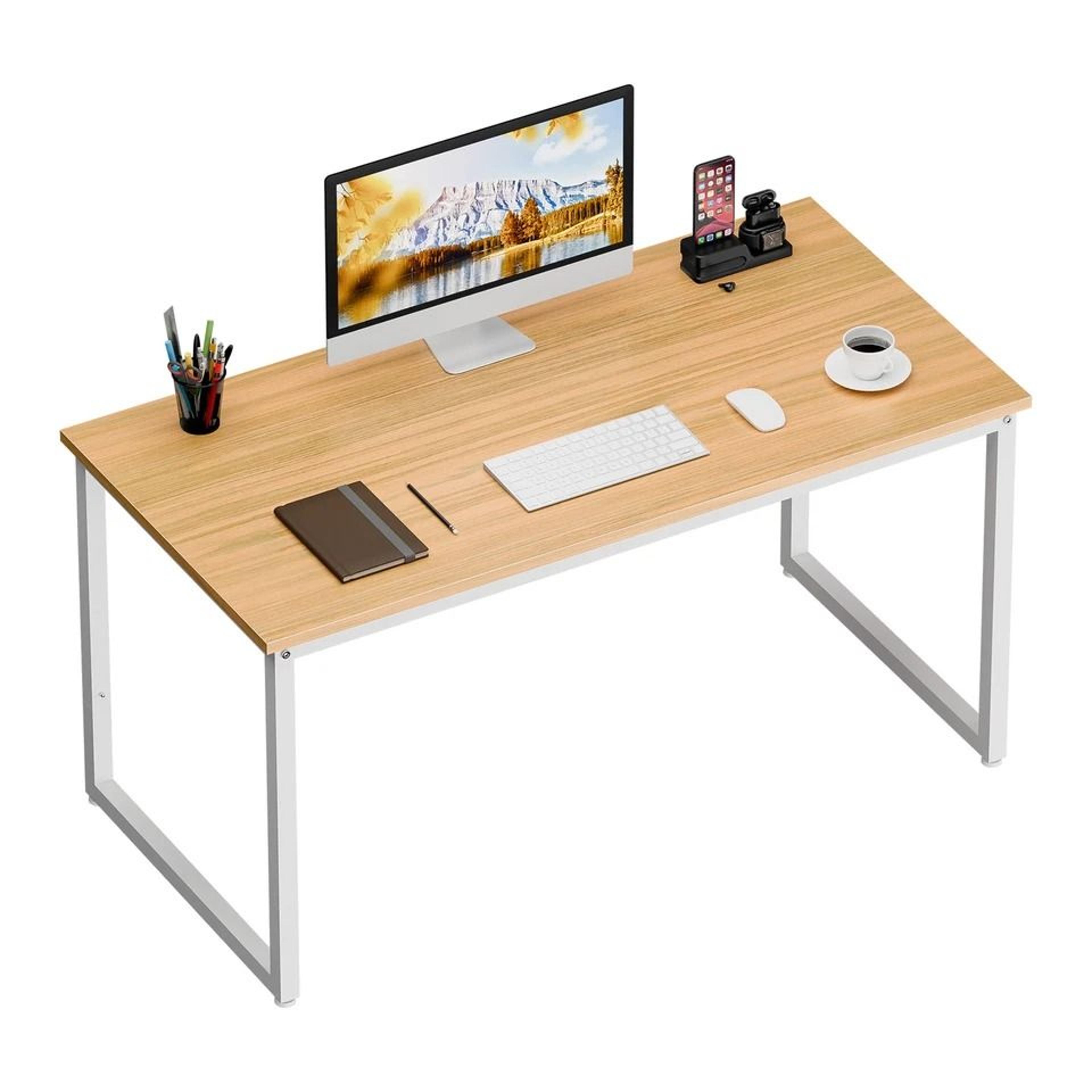 Office Desk Computer Desk Modern Study Writing Desk Natural PC Laptop Table Home Office Desk 1